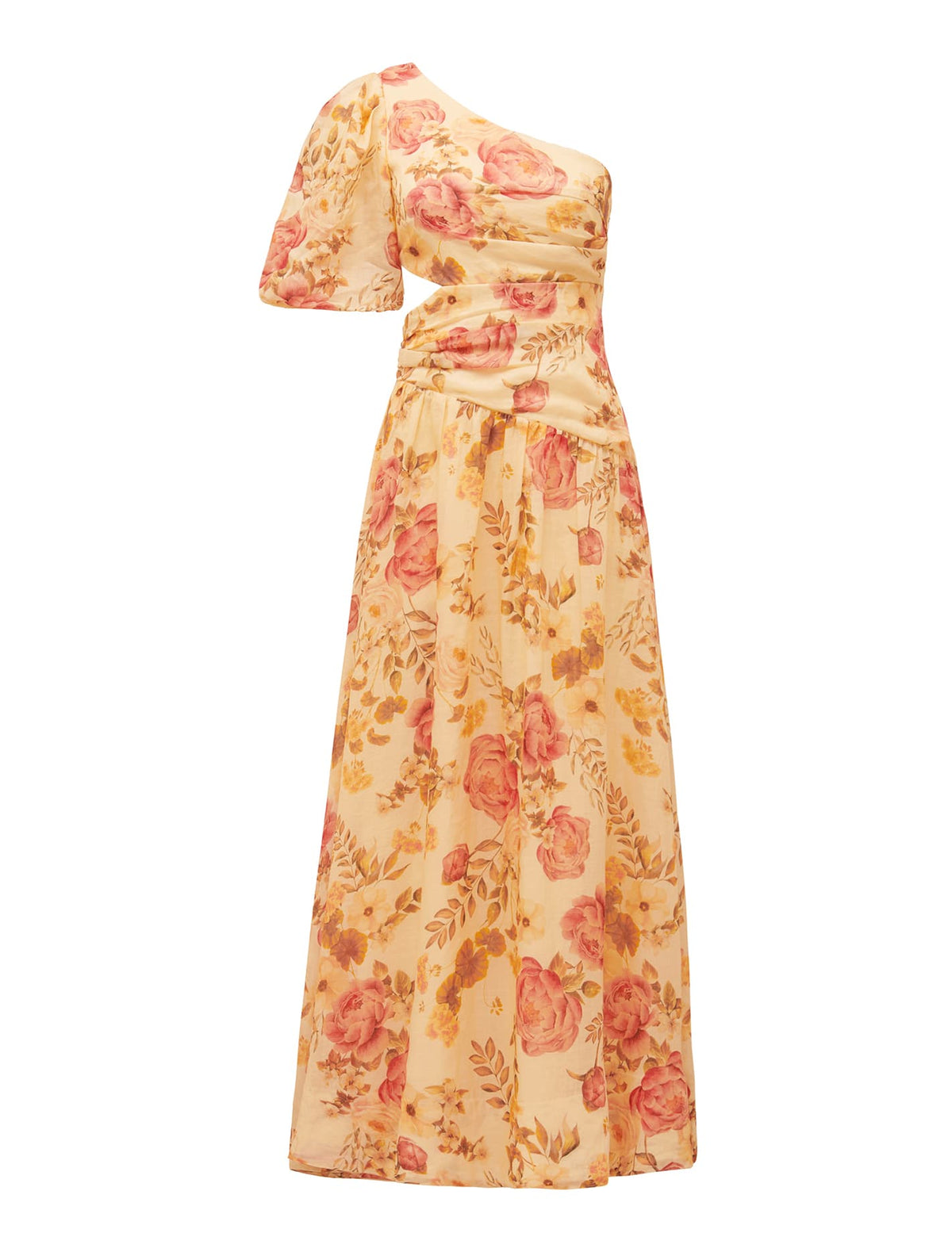 Giordana Puff Sleeve Midi Hillview Floral_mannequin