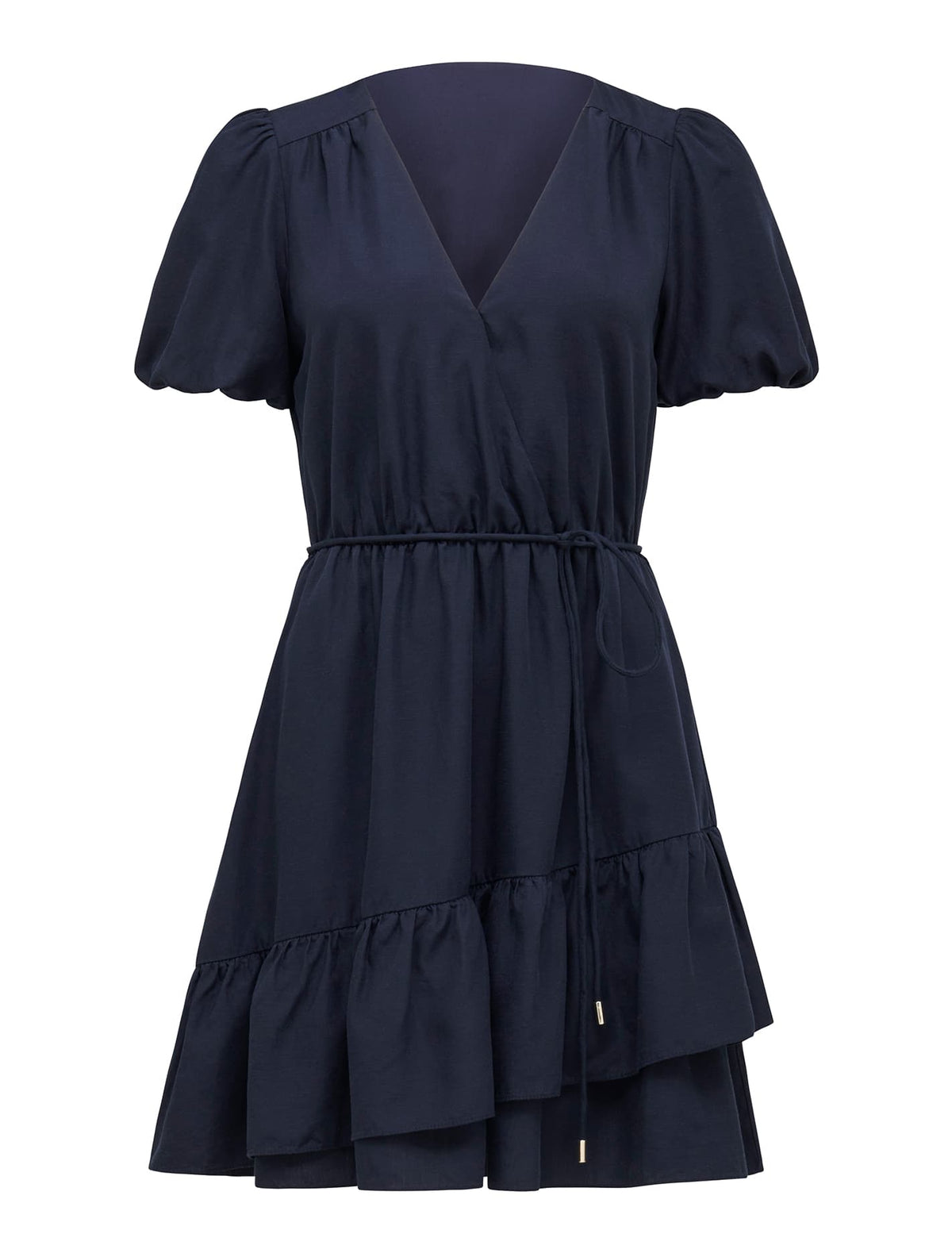 Renata Ruffle Hem Mini Navy_mannequin