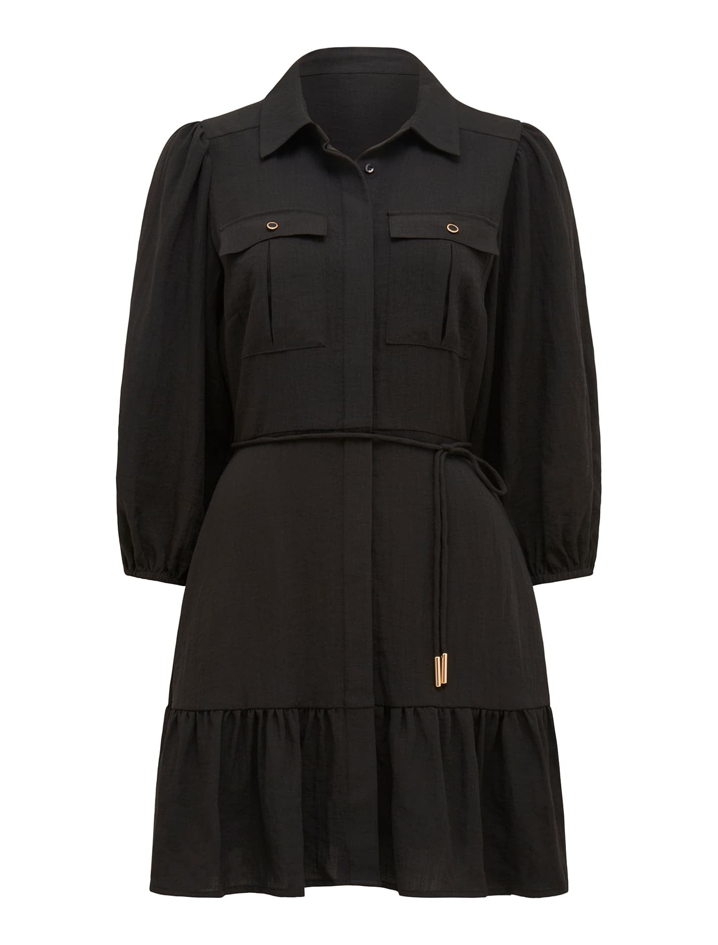 Annabelle Shirt Dress Black_mannequin
