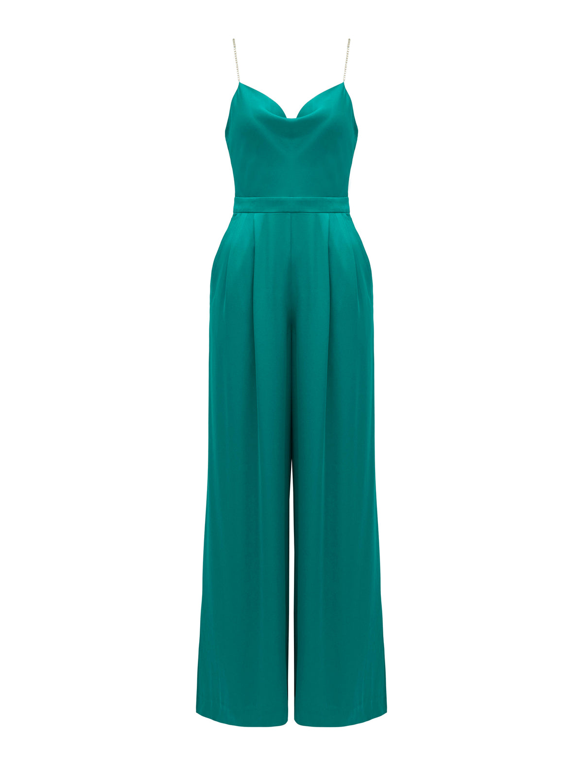 Gloria Cowl Neck Jumpsuit Digital Teal_mannequin