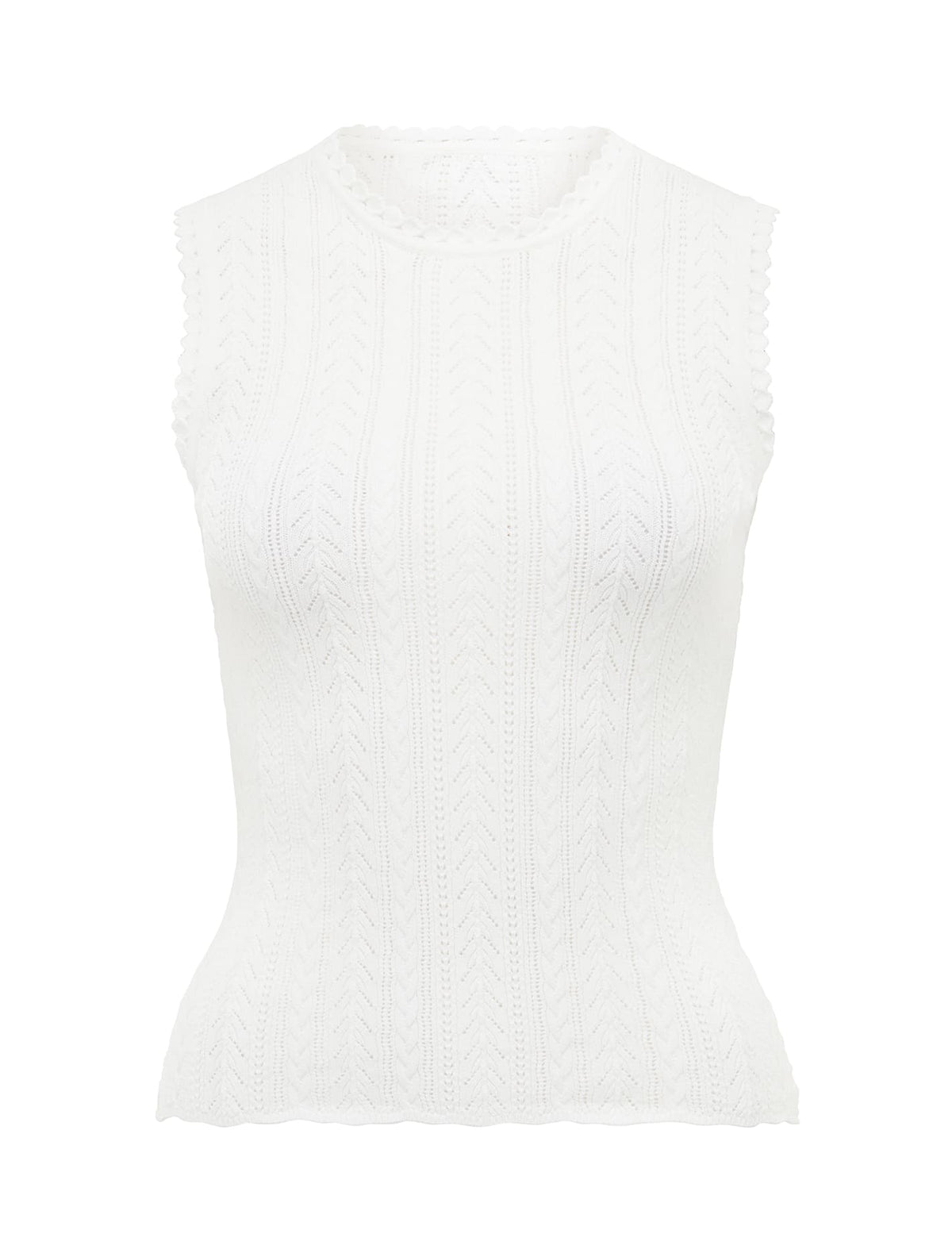 Jade Pointelle Tank Porcelain_mannequin