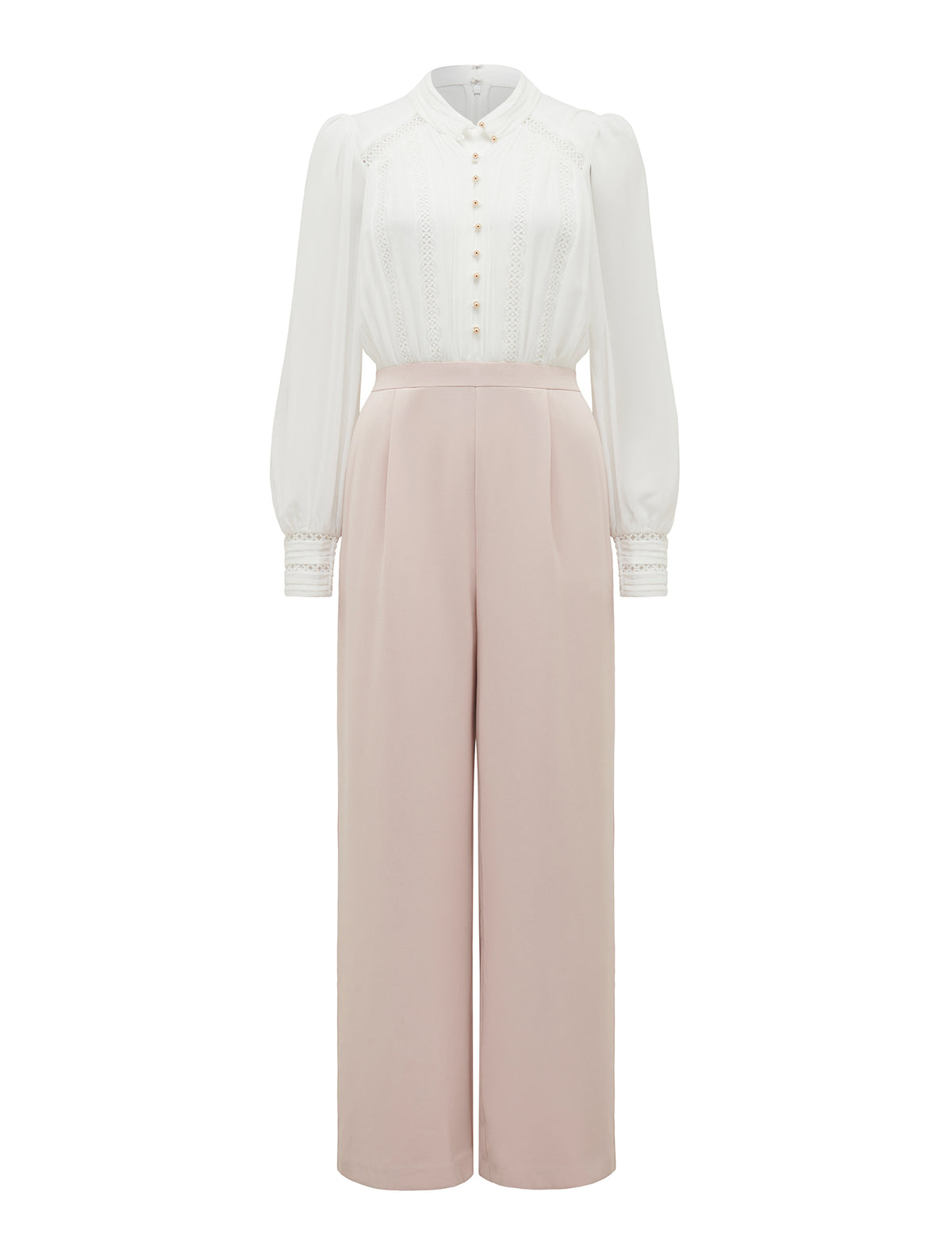 Juliette Trim Detail Jumpsuit Blush_mannequin