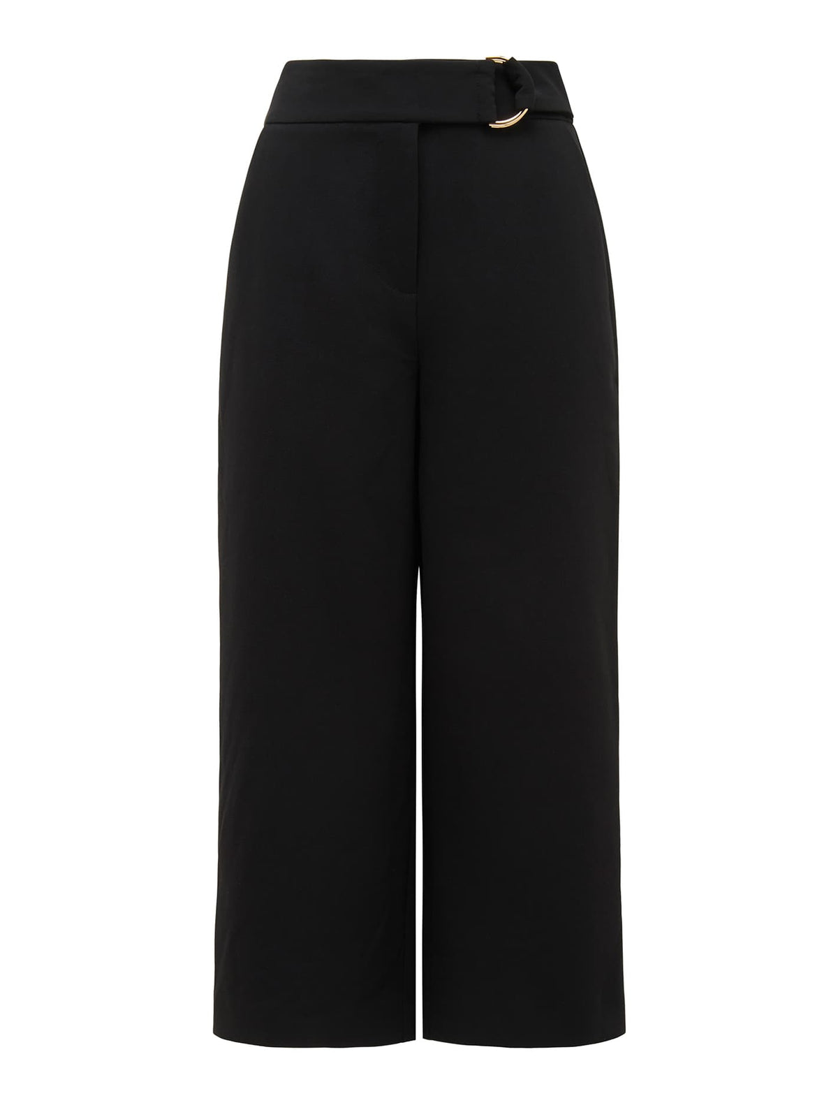 Wanda D-Ring Culotte Pant Black_mannequin