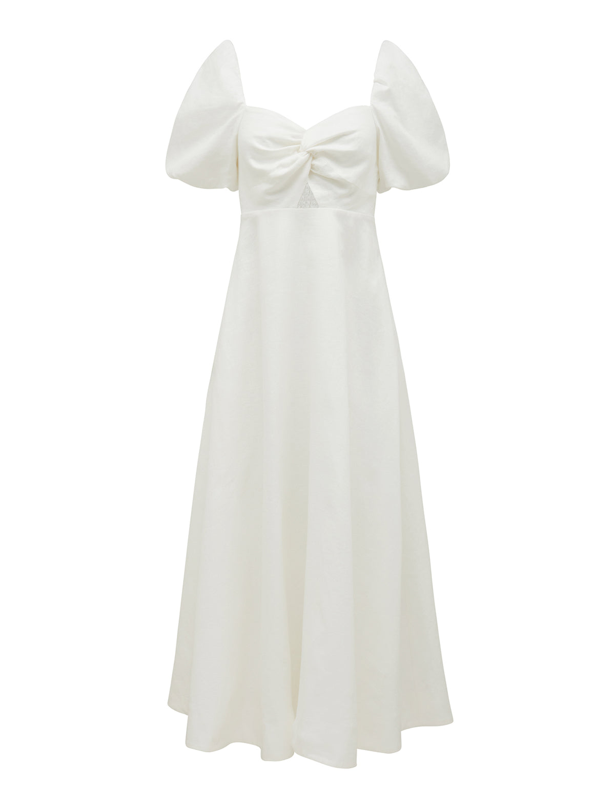 Jojo Twist Midi Dress Porcelain_mannequin