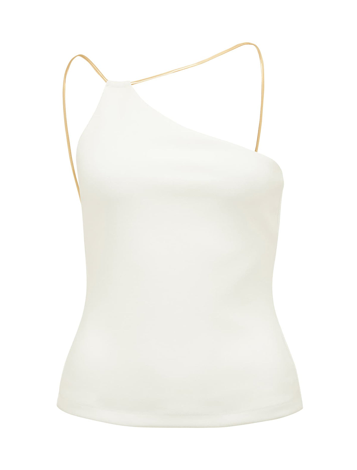 Desi Chain One Shoulder Top Porcelain_mannequin