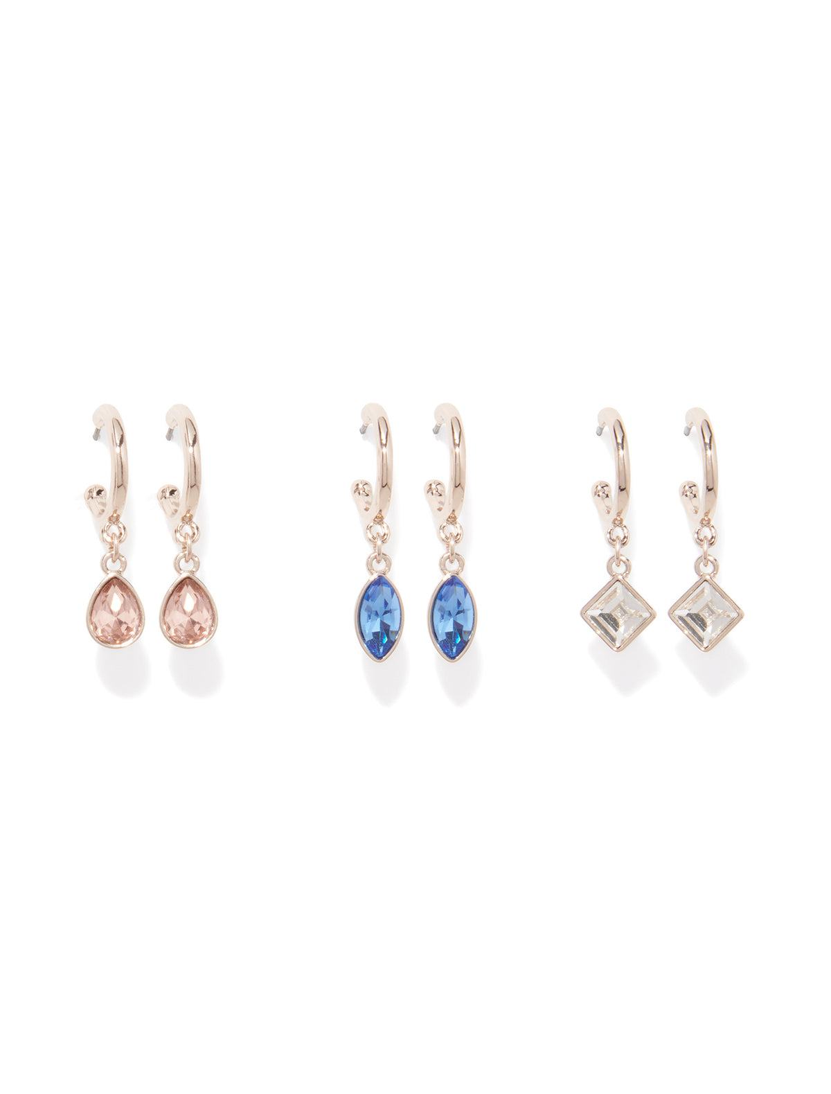 Cleo Multi Pack Glass Hoop_mannequin