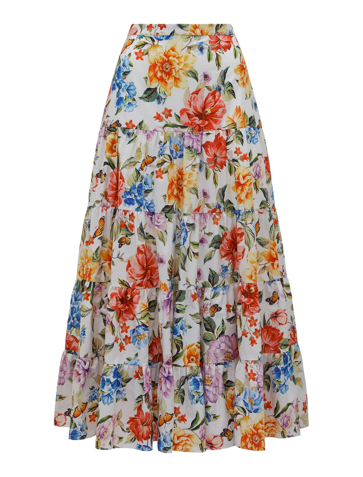 Tilly Tiered Midi Skirt Tivoli Floral_mannequin