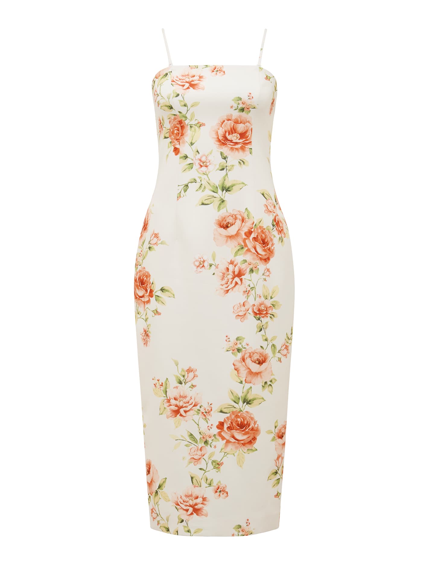 Tiana Strapless Midi Easton Floral_mannequin