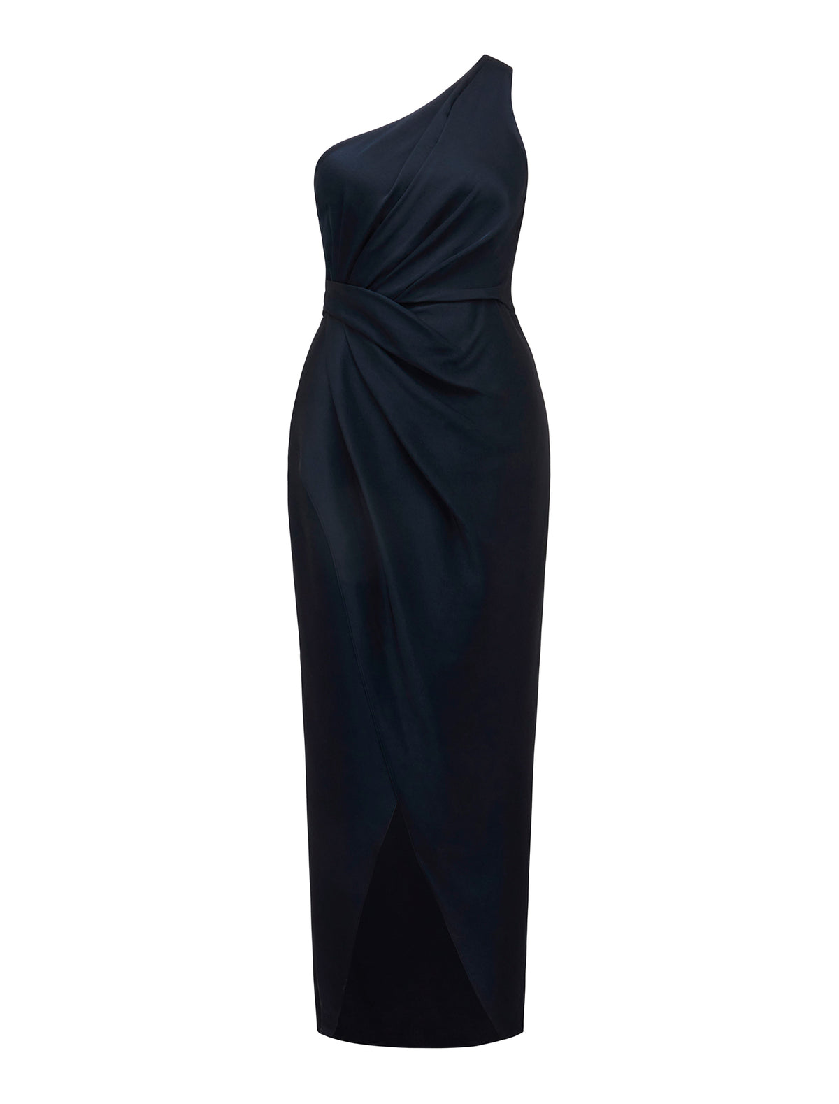 Melissa Petite One Shoulder Dress Navy_mannequin