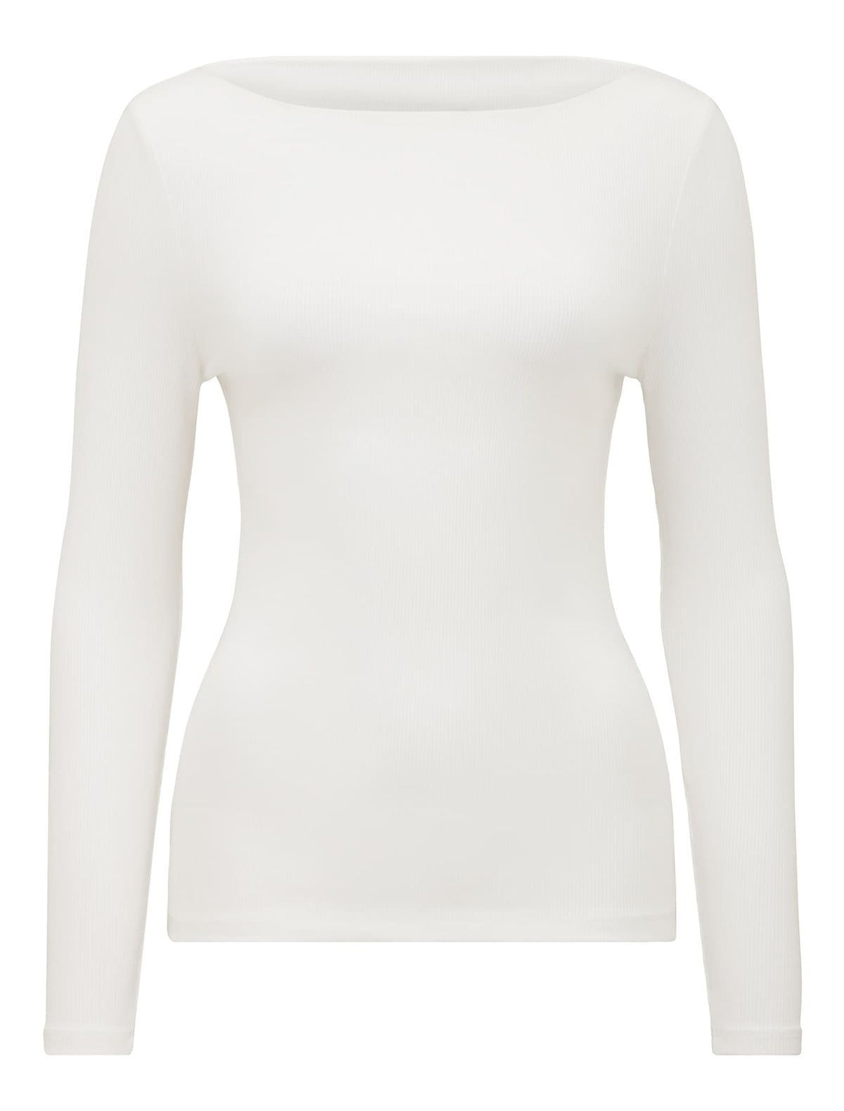 Brie Boat Neck Long Sleeve Top Porcelain_mannequin