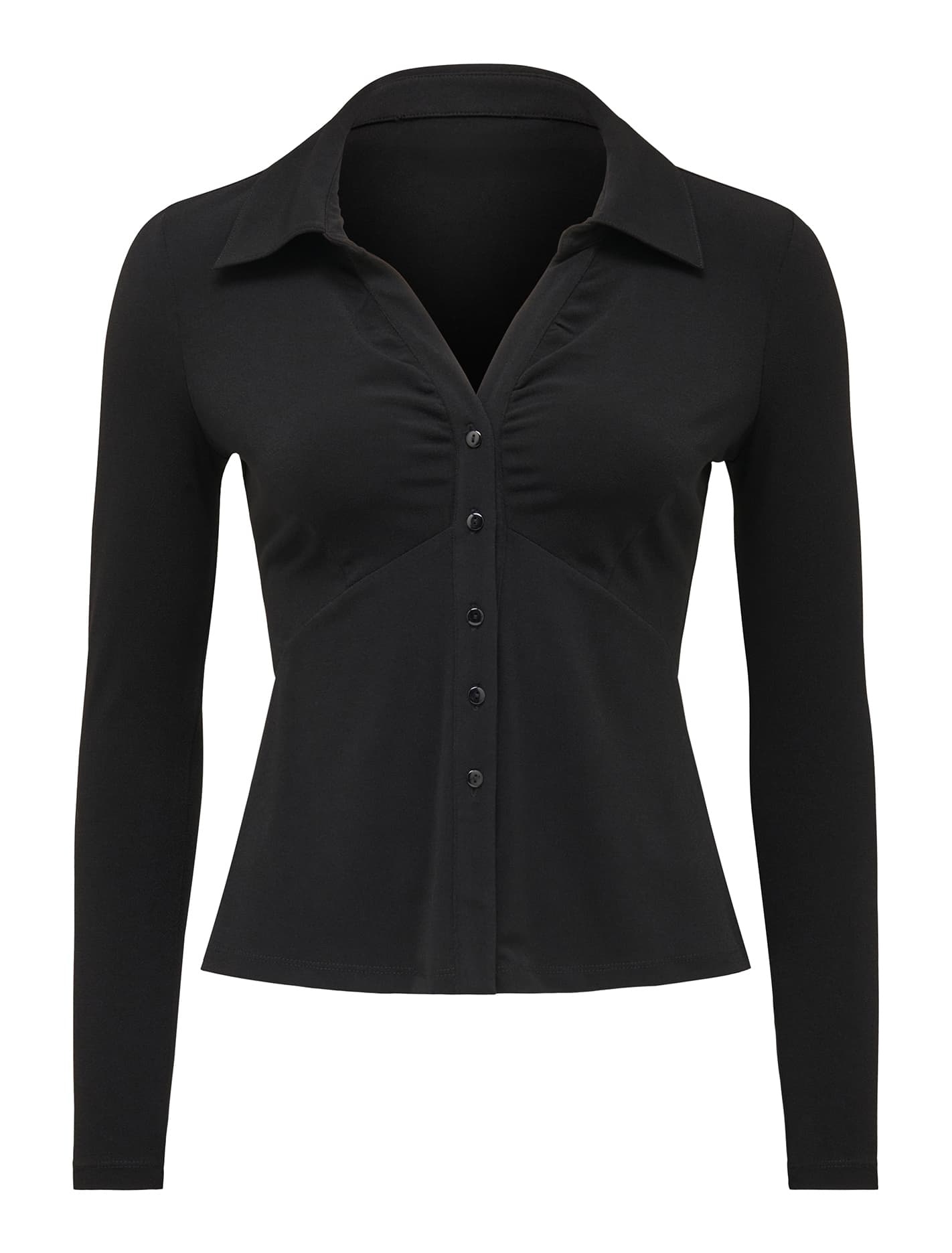 Terri Crepe Shirt Black_mannequin