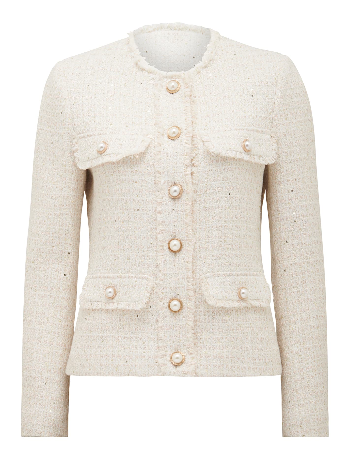 Cameron Boucle Jacket Cream Sequin Suit_mannequin
