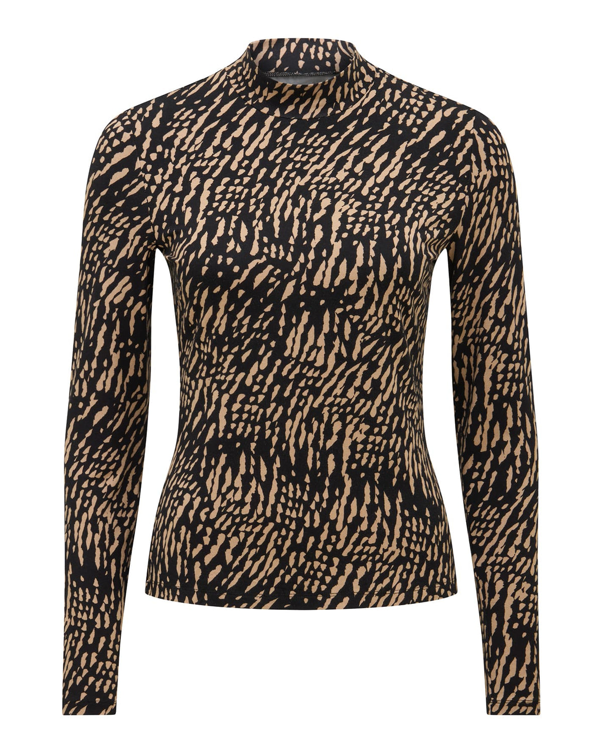 Valera High-Neck Long-Sleeve Top Dalston Abstract_mannequin