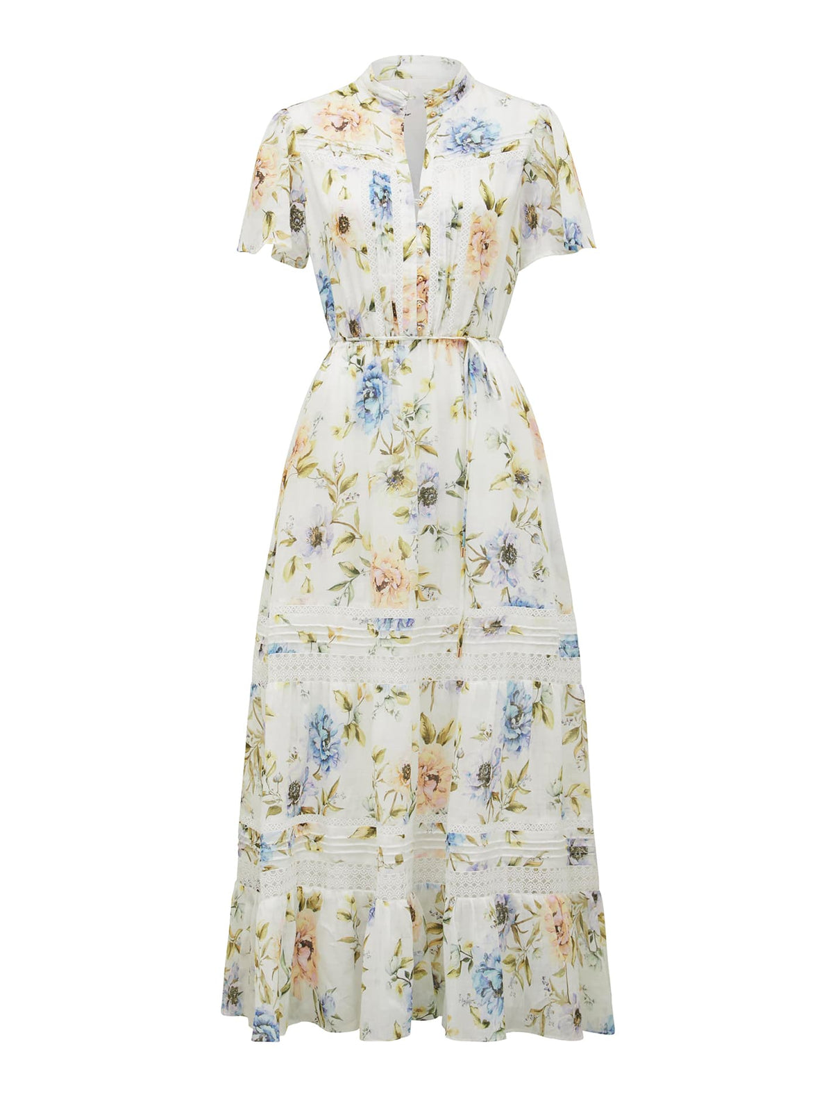 Laura Trim Detail Midi Petra Floral_mannequin