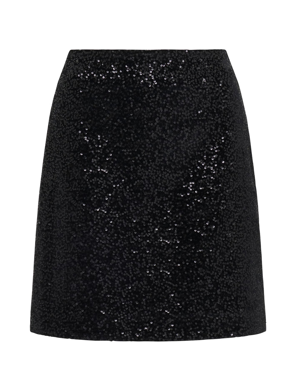 Sierra Sequin Mini Skirt Black_mannequin