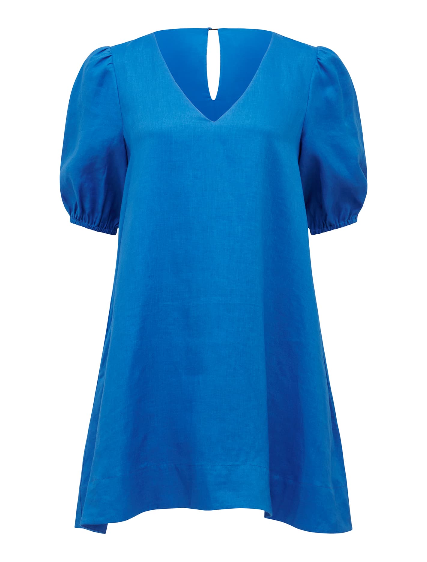 Millie V Neck Swing Dress Blue Pigment_mannequin