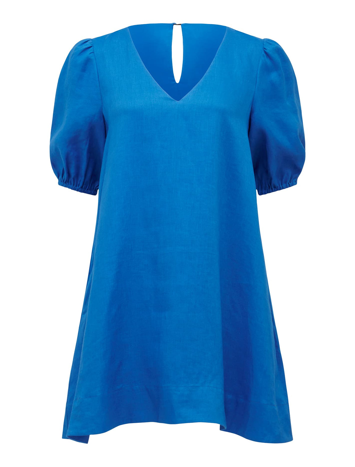 Millie V Neck Swing Dress Blue Pigment_mannequin