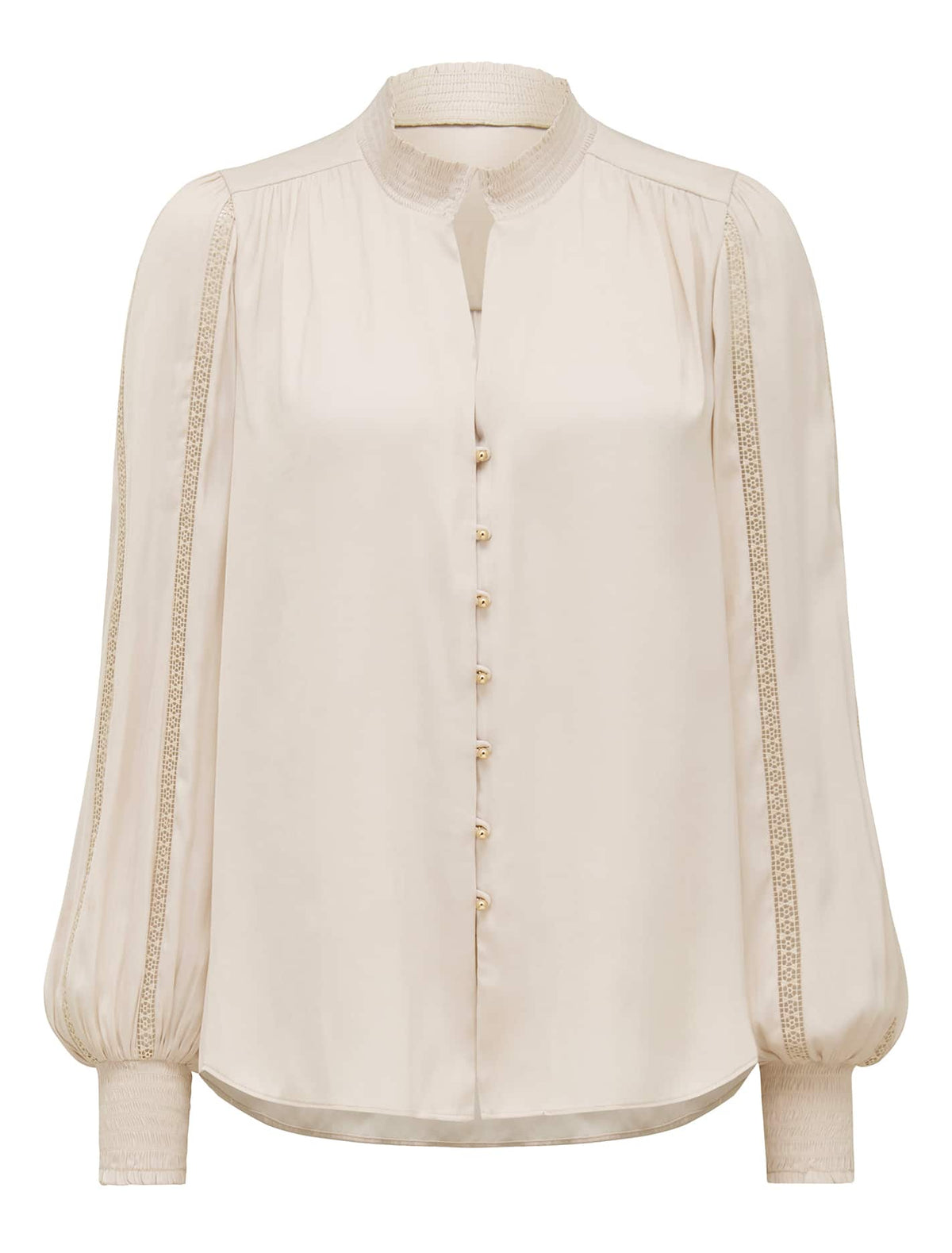 Tilda Trim Spliced Blouse Spritz_mannequin