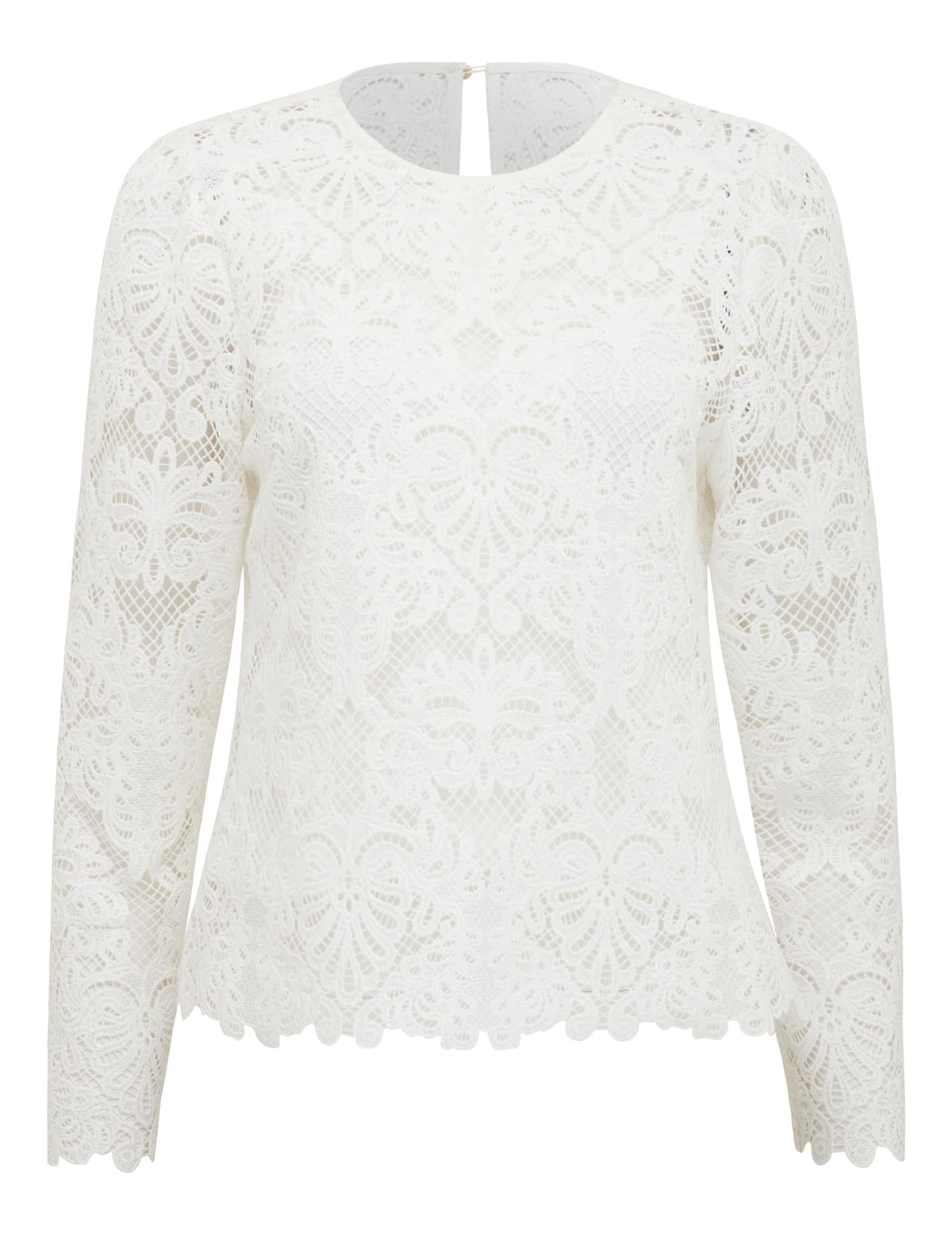 Lucille Lace Shell Top Porcelain_mannequin