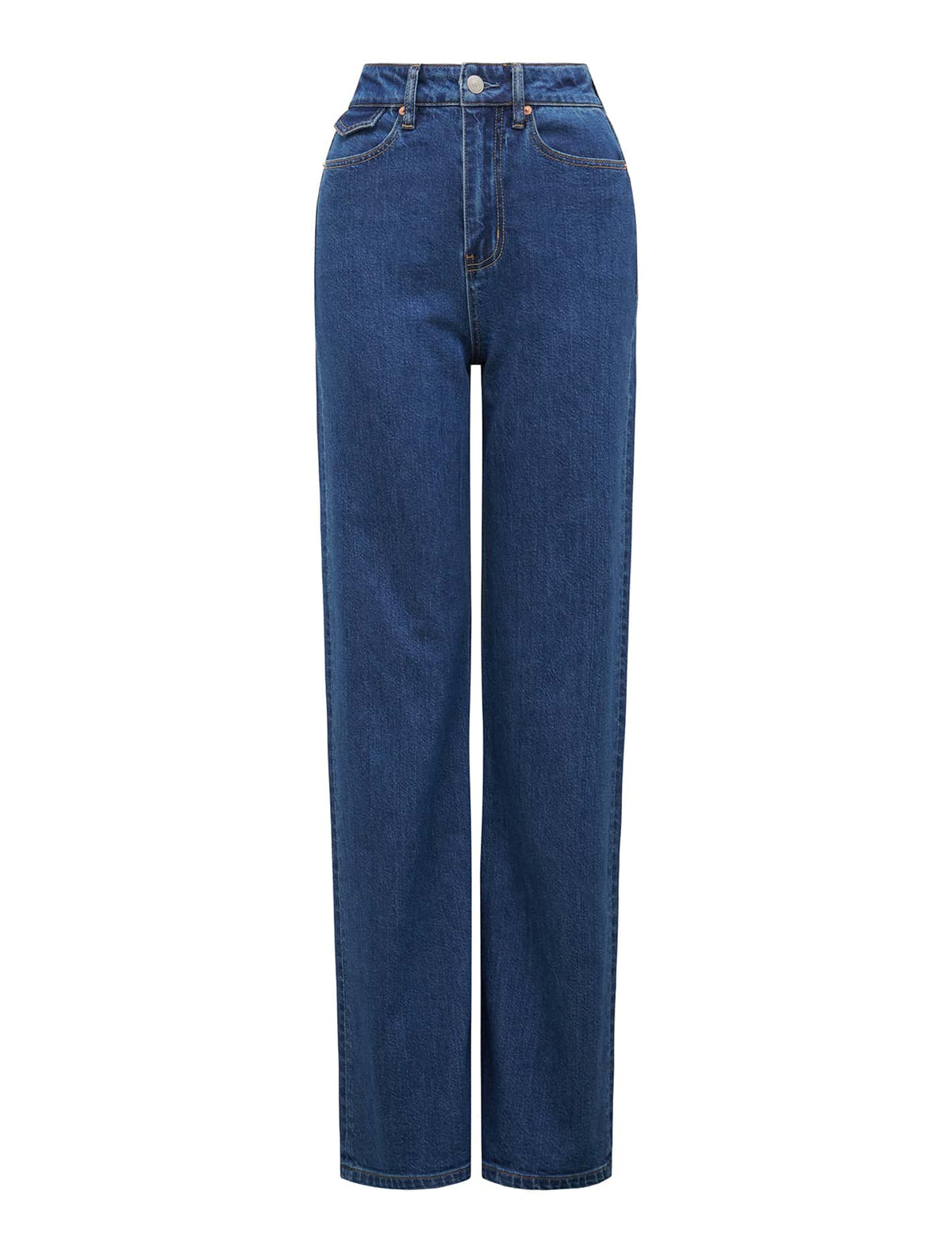 Lily Straight Leg Jean Mid Wash_mannequin