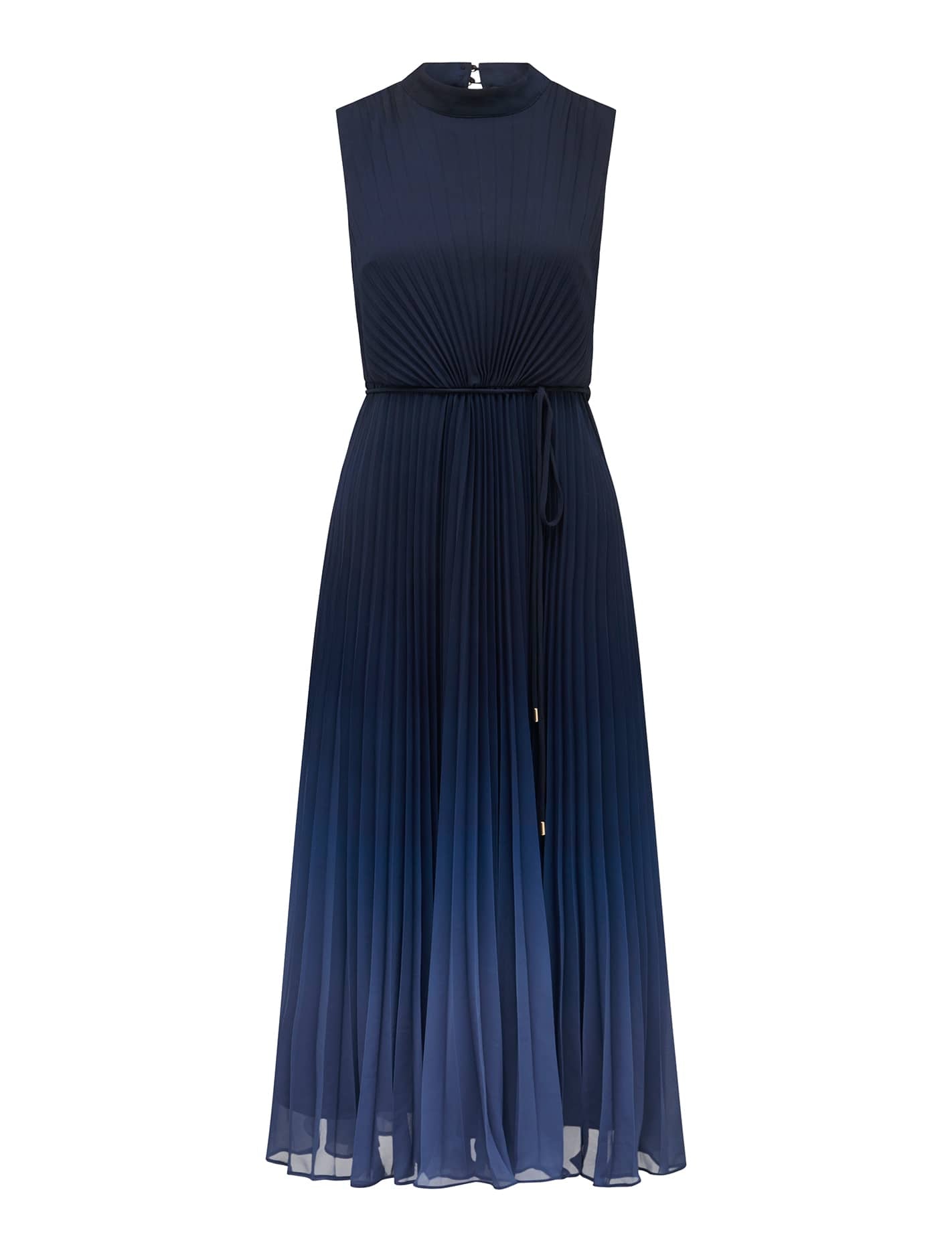 Phillipa Petite Pleated Midi Dress Sapphire Ombre_mannequin