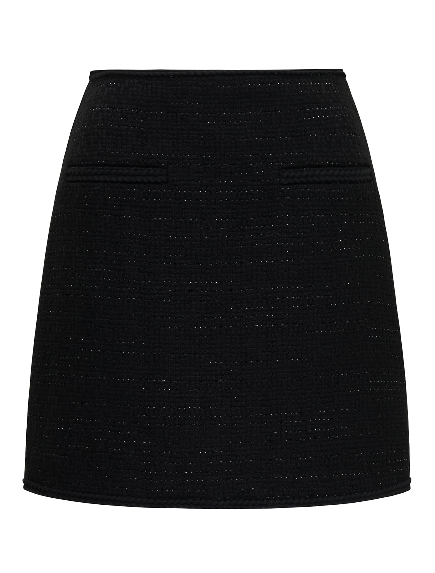Arlie Boucle Mini Skirt Black_mannequin