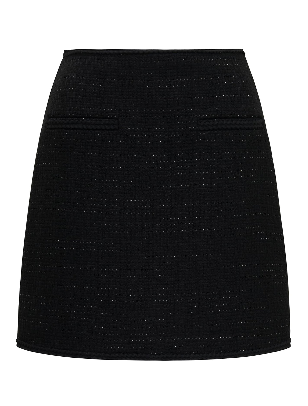 Arlie Boucle Mini Skirt Black_mannequin