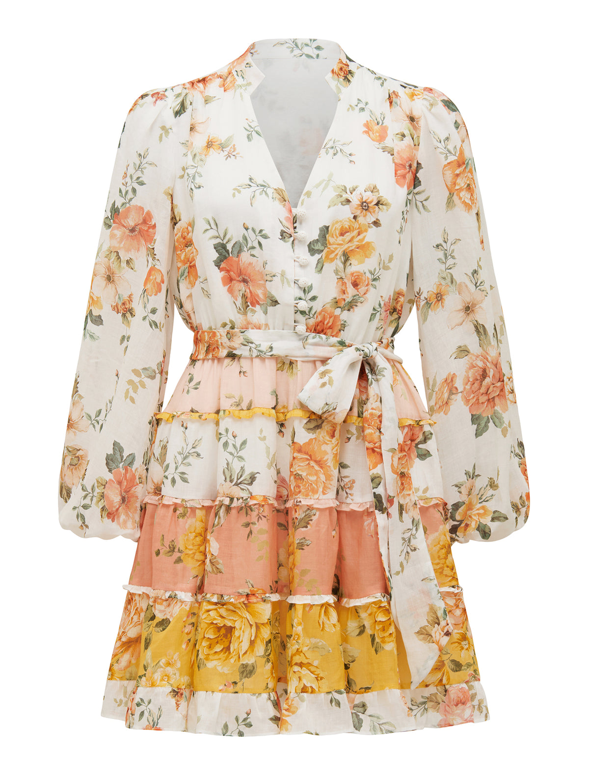 Josie Long-Sleeved Mini May Splice Floral_mannequin