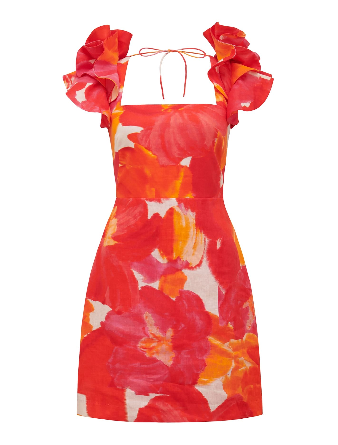 Mackenzie Ruffle Sleeve Mini Parker Floral_mannequin