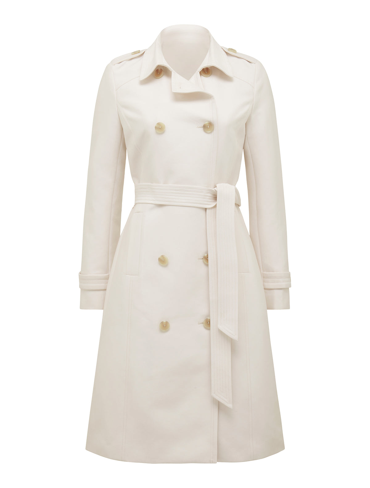 Bianca Long Trench Mac Warm Cream_mannequin