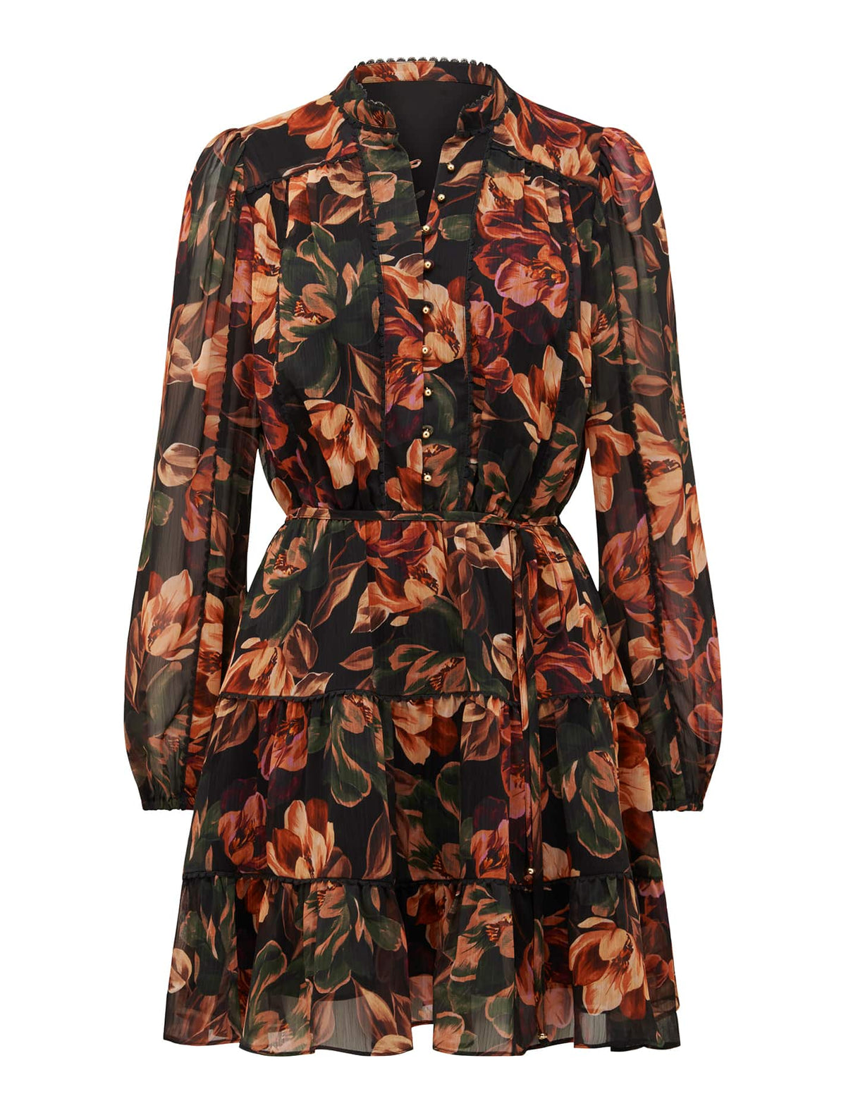 Fleur Printed Skater Mini Wright Floral_mannequin