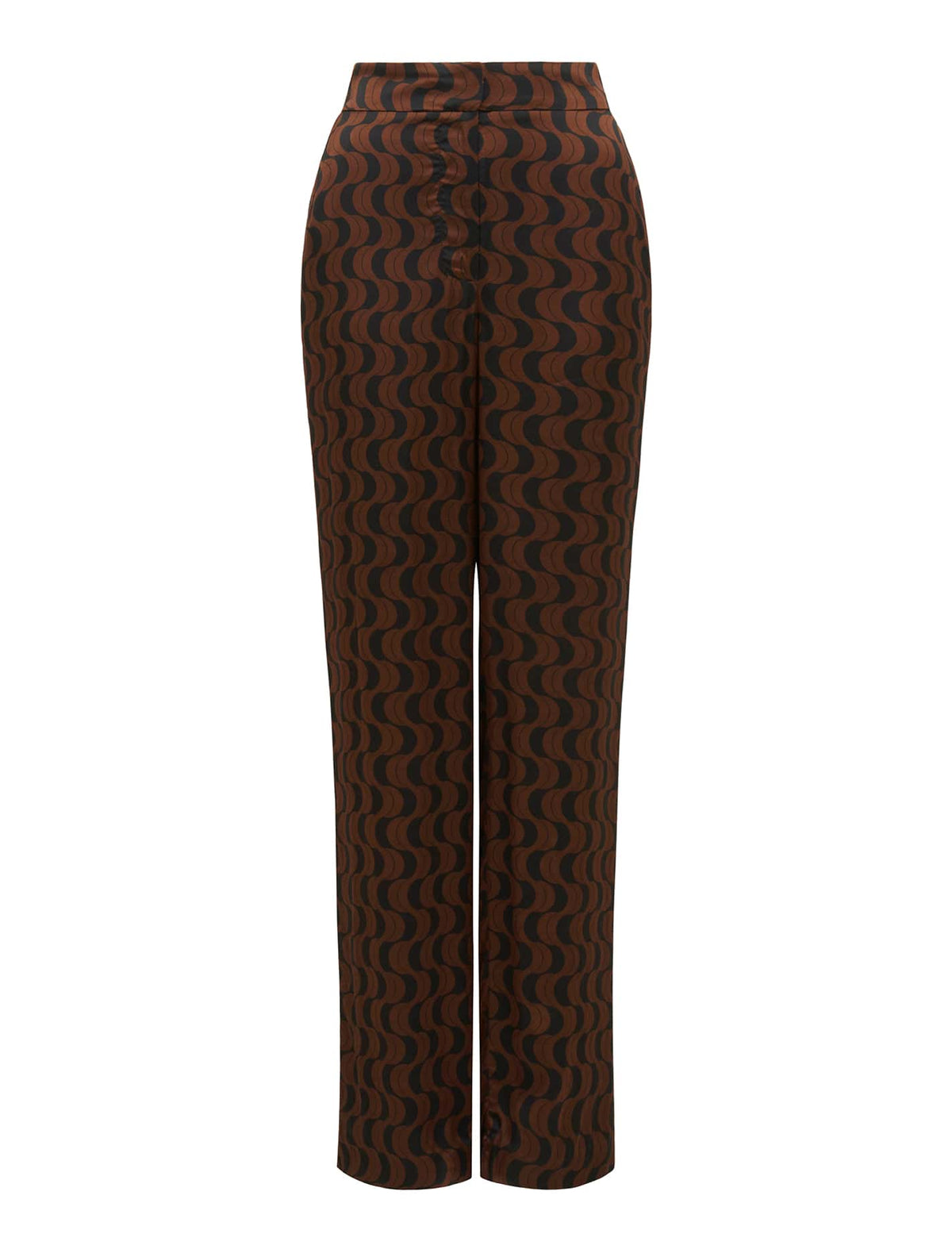 Sasha Satin Pant Dark Harper Geo_mannequin