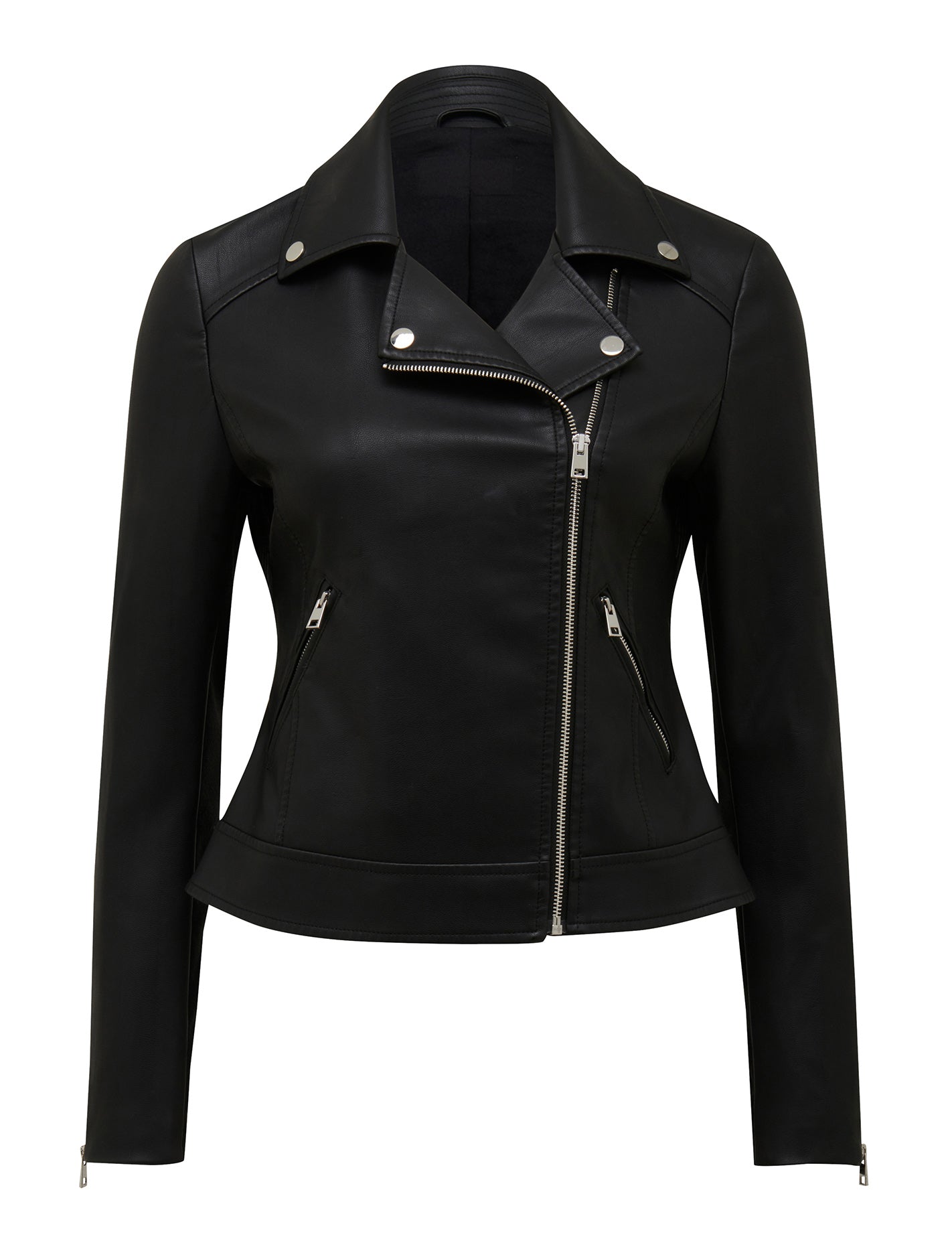 Kylie Biker Jacket Black_mannequin
