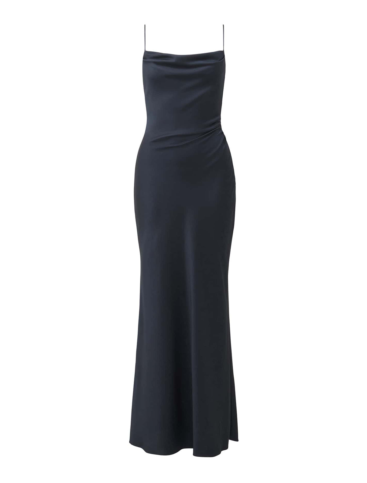 Mia Satin Maxi Dress Navy_mannequin