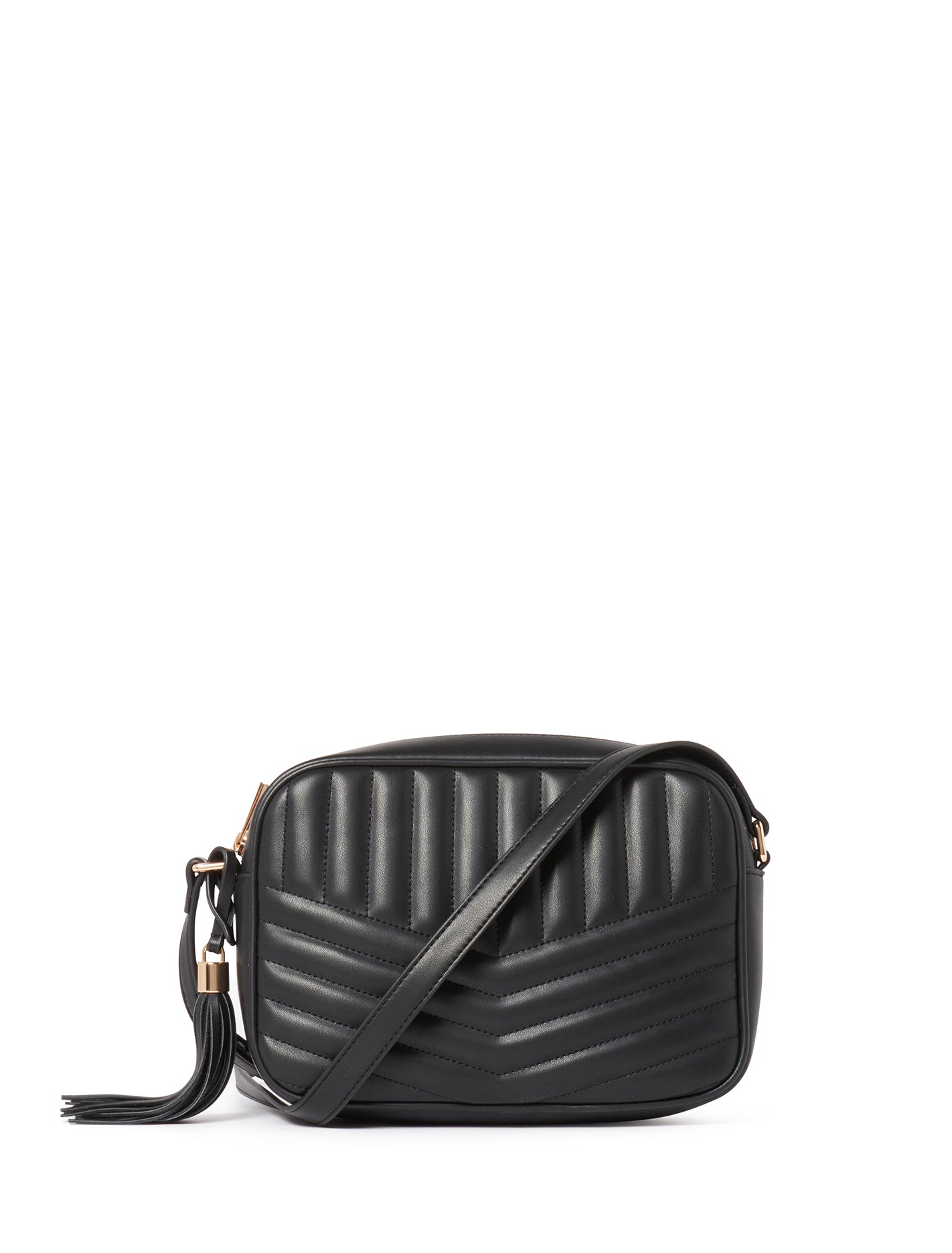 Quinn Quilted Camera Bag - Signature Black_mannequin