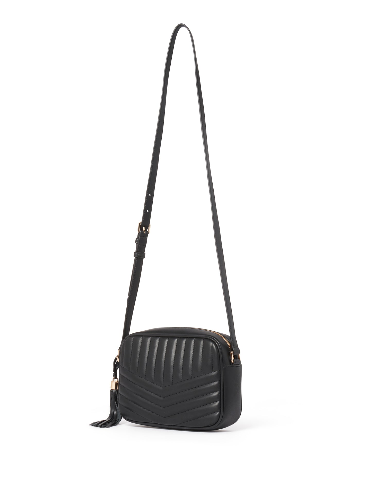 Quinn Quilted Camera Bag - Signature Black_mannequin