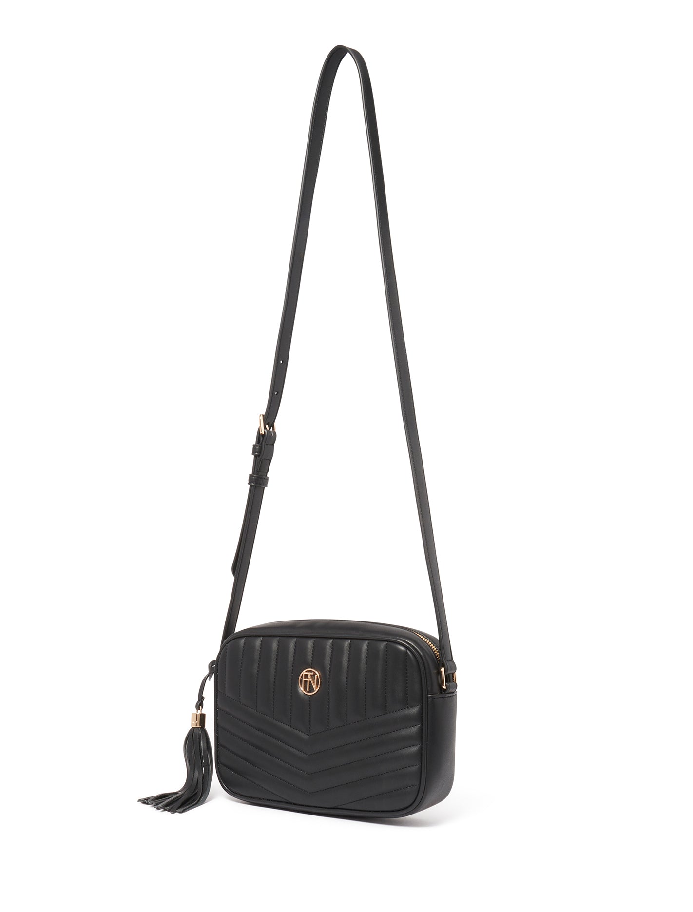 Quinn Quilted Camera Bag - Signature Black_mannequin