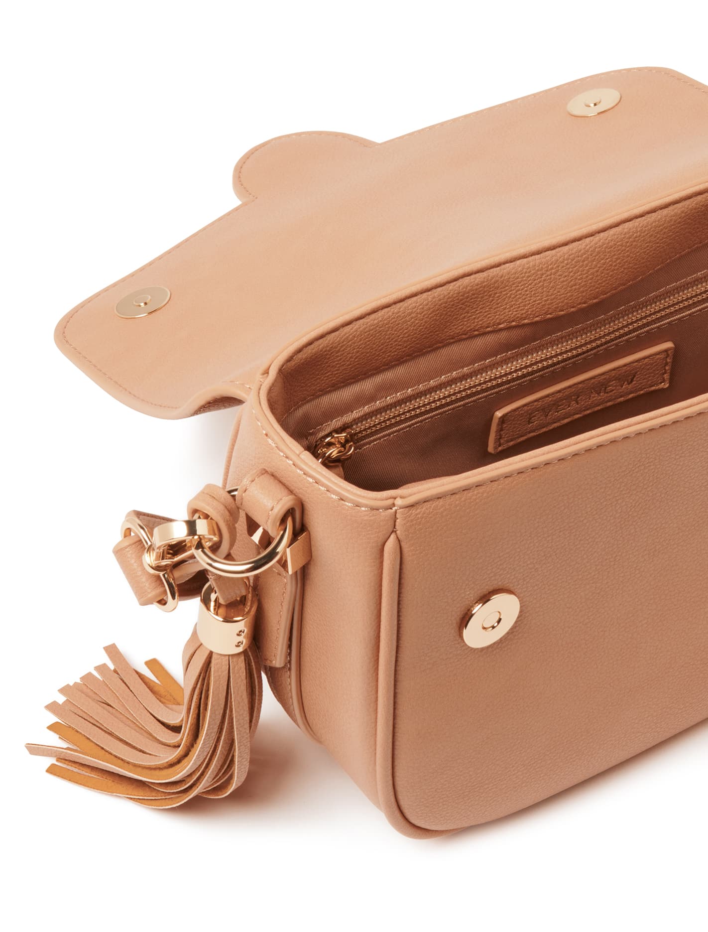 Thea Tassel Saddle Bag - Signature Camel_mannequin