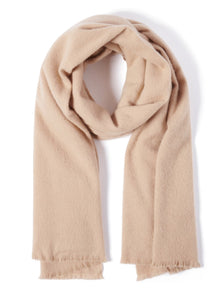Aurora Premium Wool Scarf Camel_mannequin