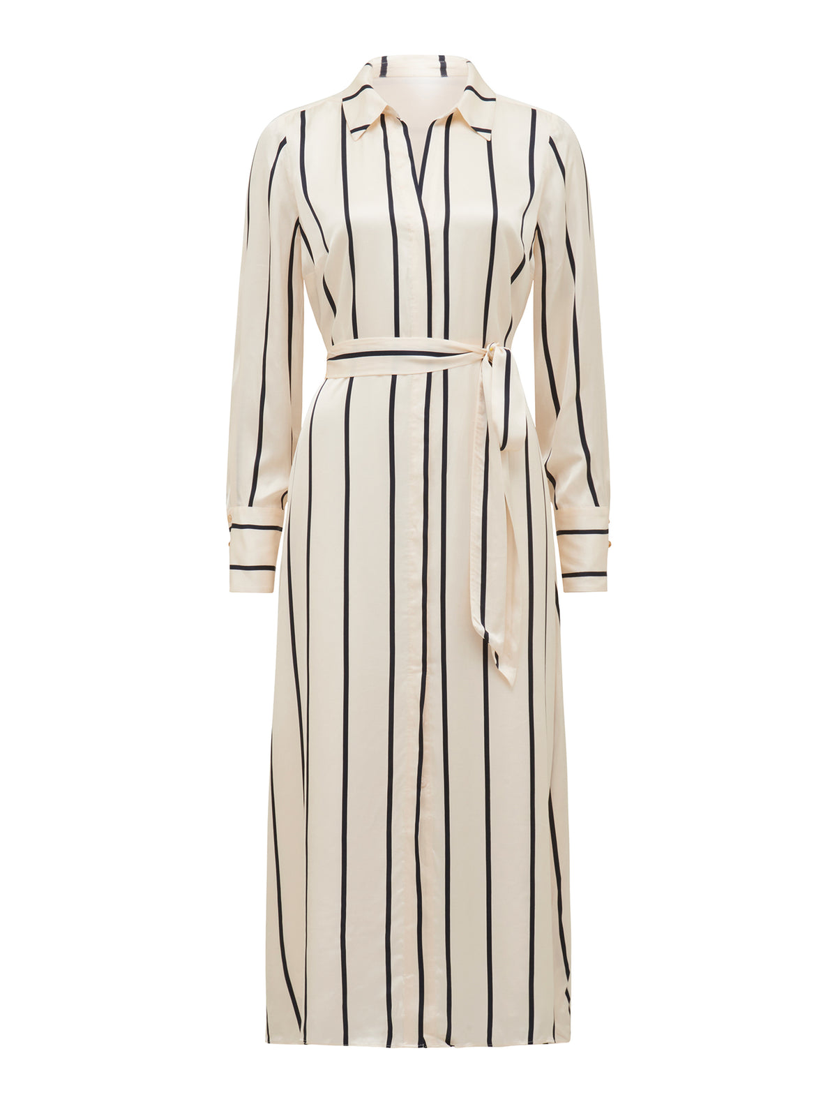 Janine Satin Shirt Midi Arbory Stripe_mannequin