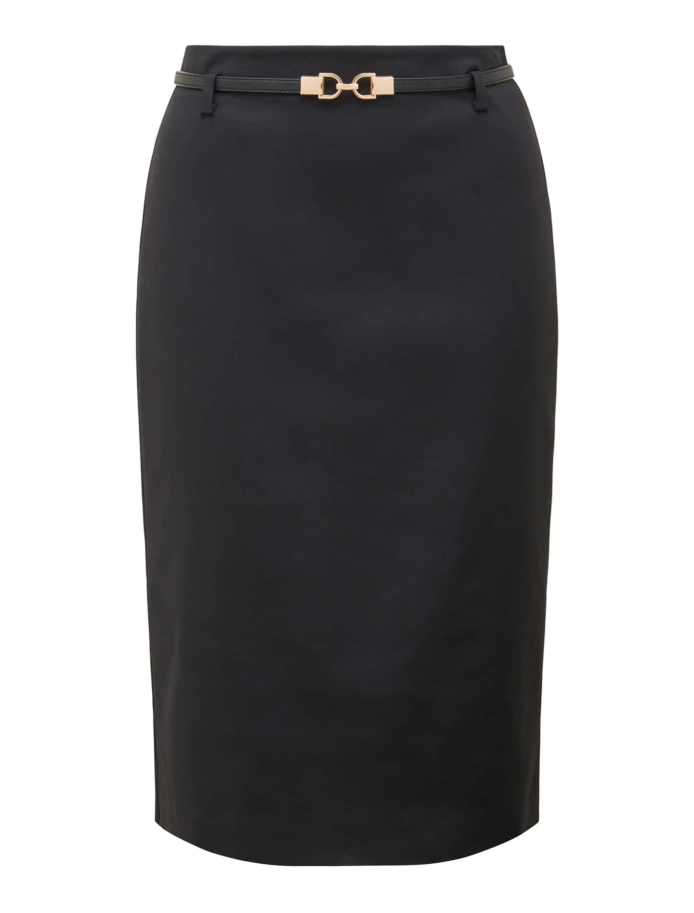 Dina Belted Pencil Skirt Black_mannequin