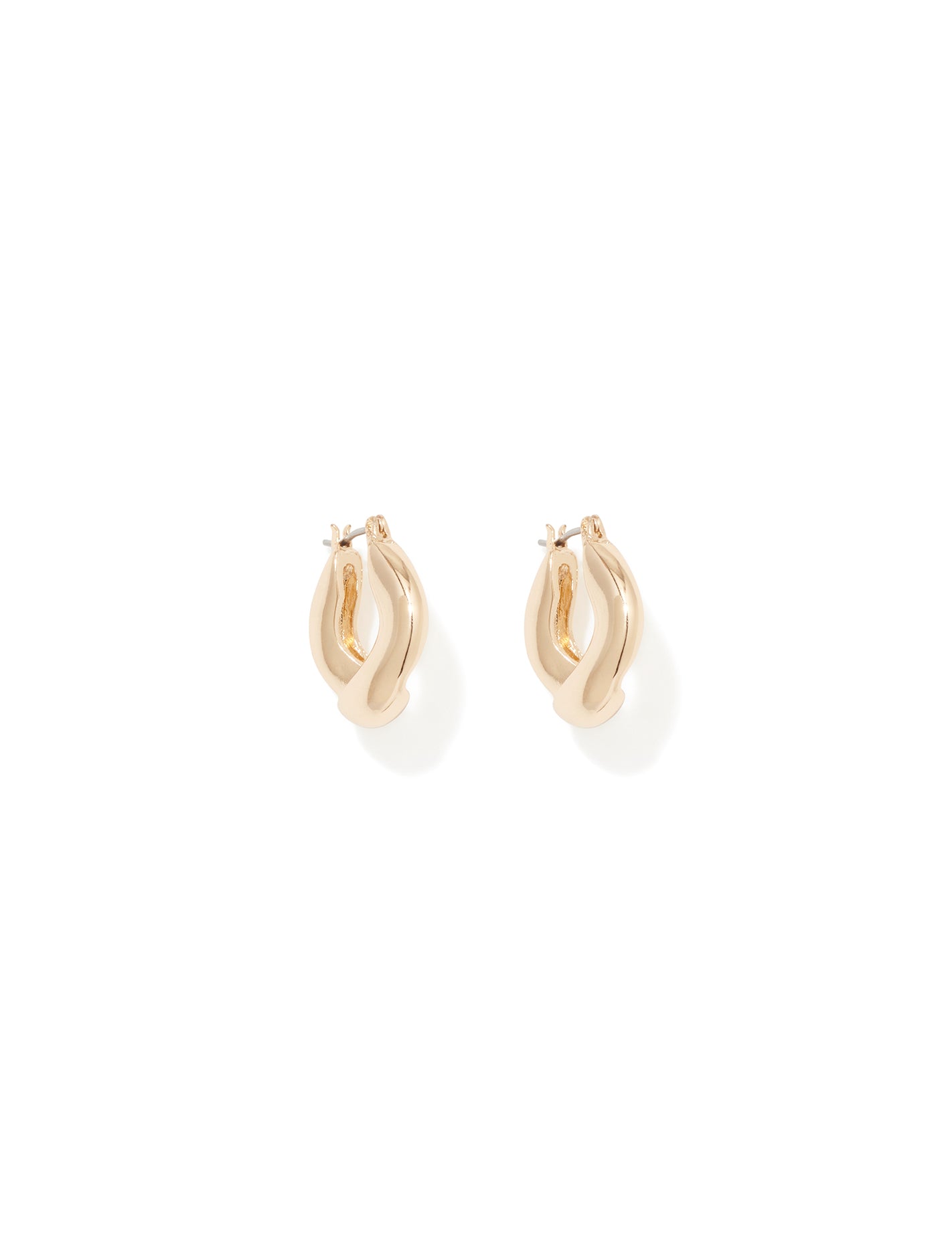 Georgi Gold Plated Hoop_mannequin
