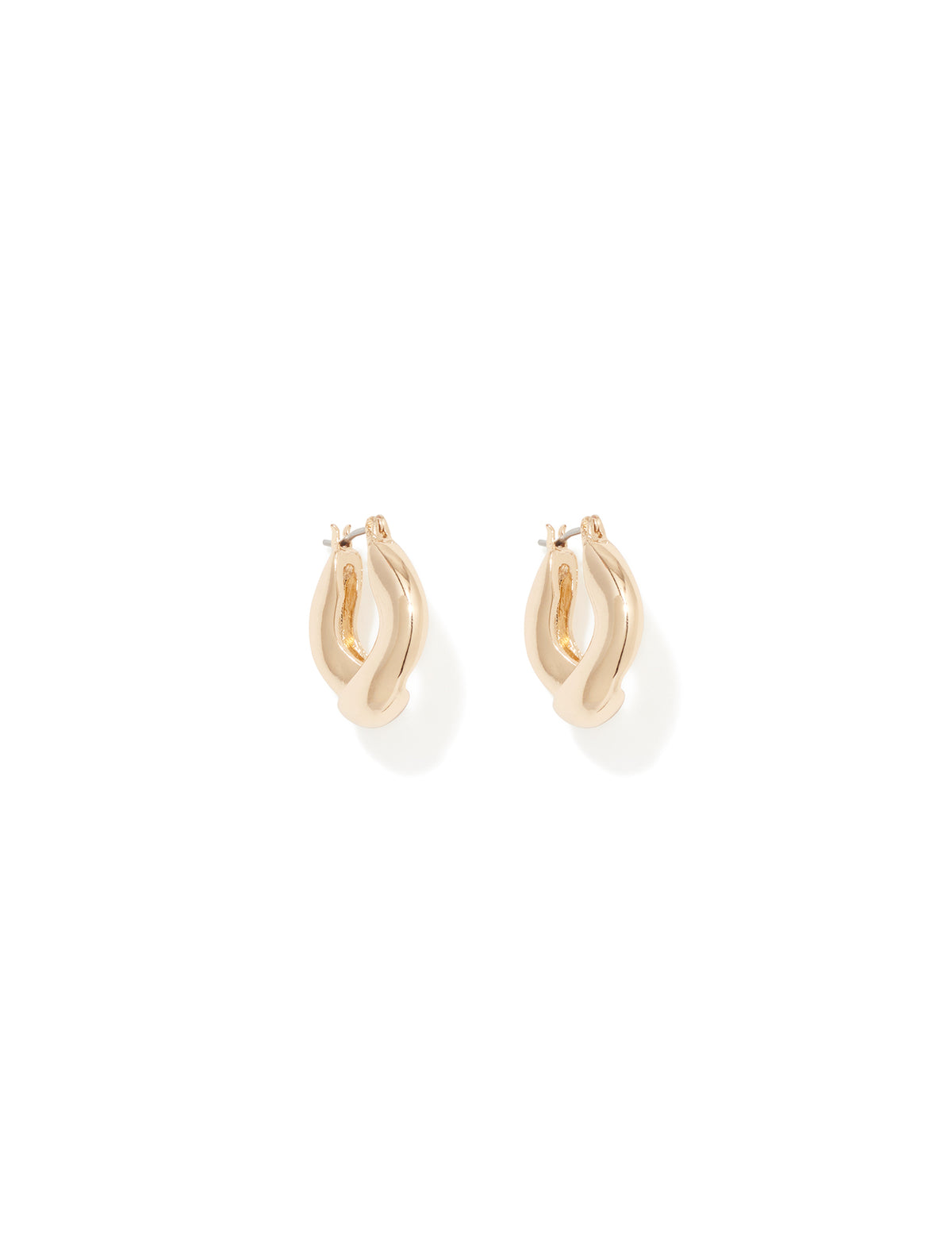 Georgi Gold Plated Hoop_mannequin