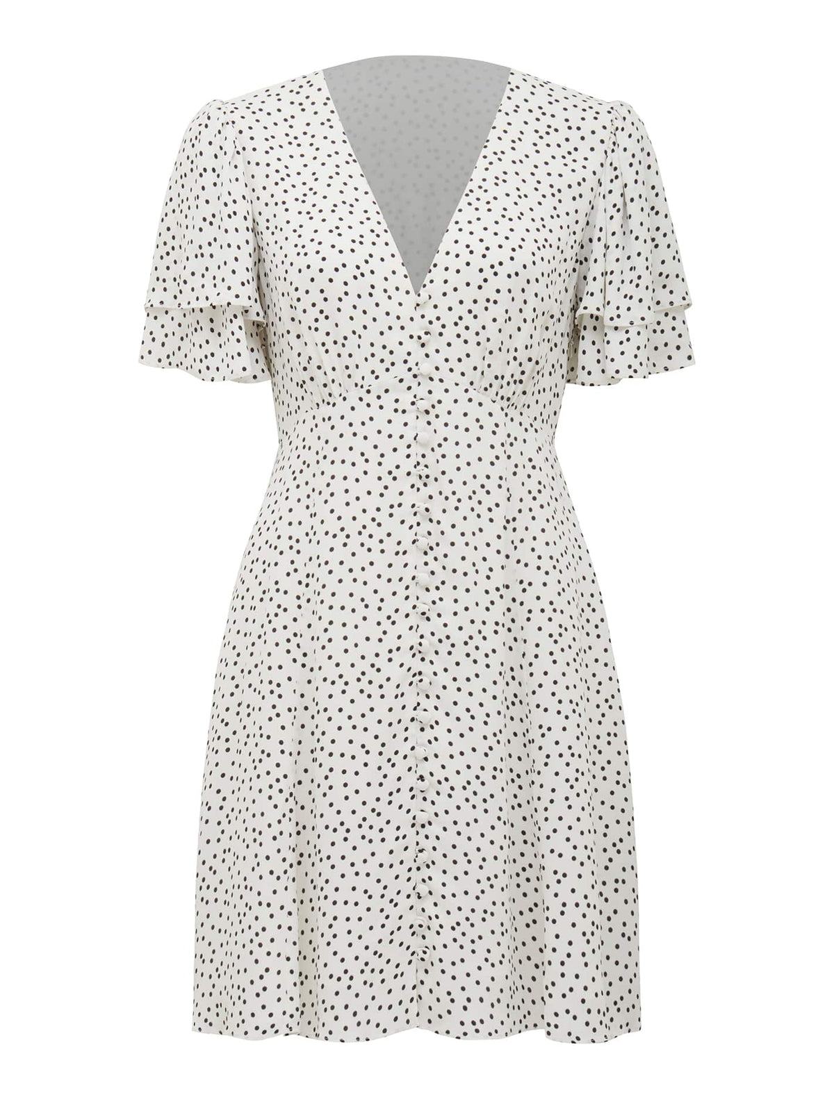 Pria Button Through Mini Parkville Spot_mannequin