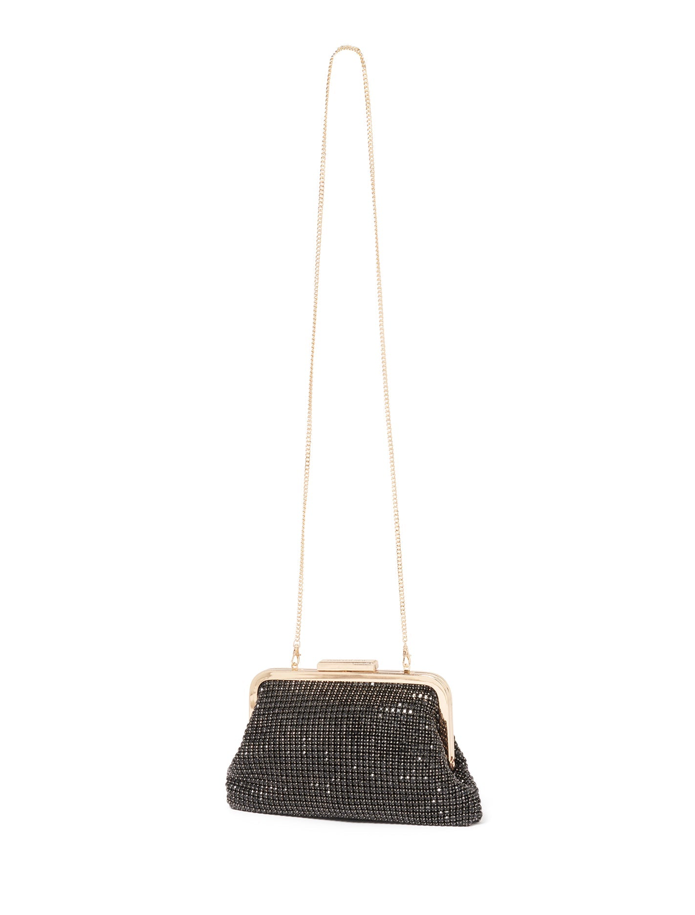 Abigail Frame Embellished Clutch - Signature Black_mannequin