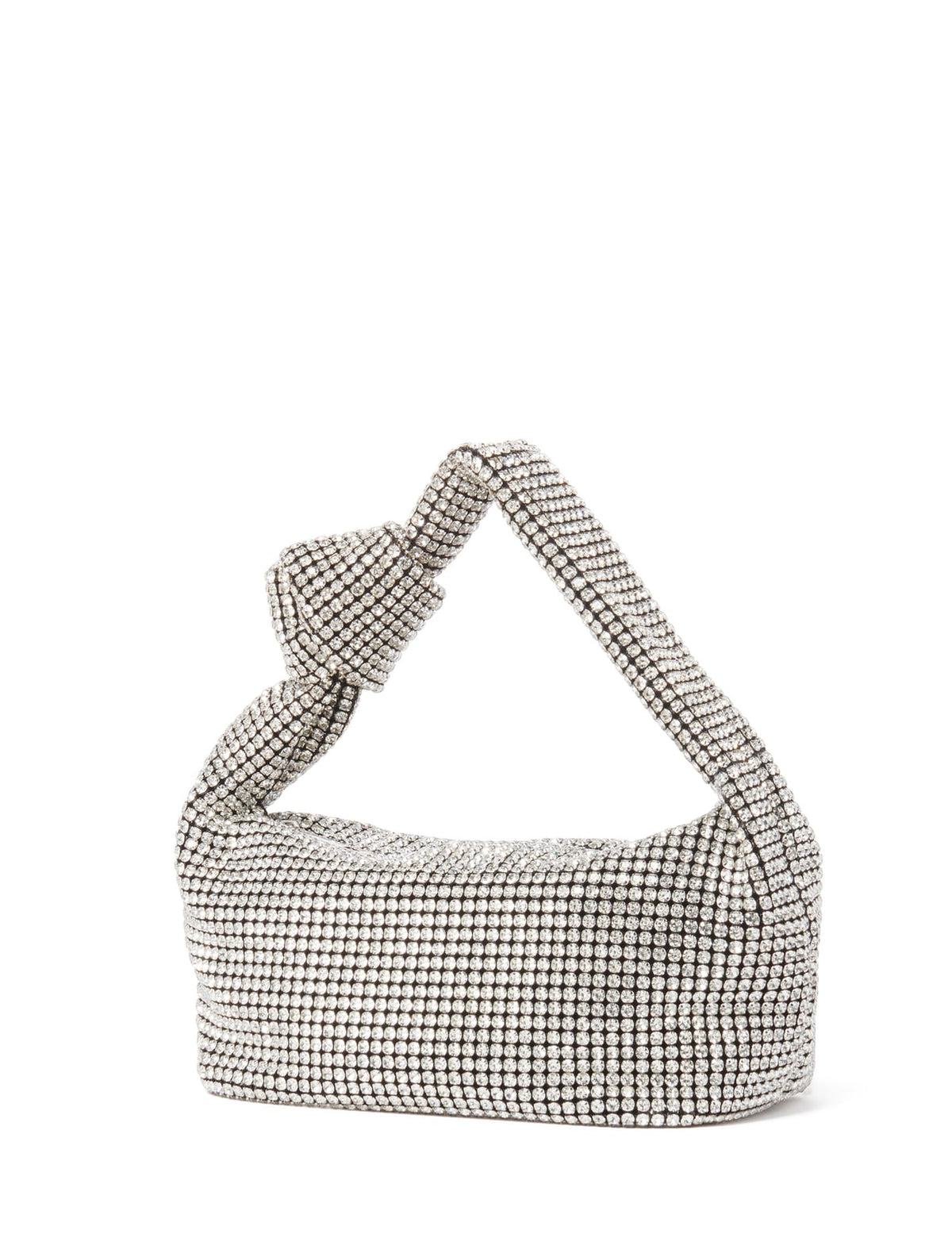 Daphne Knot Embellished Bag - Signature Silver_mannequin