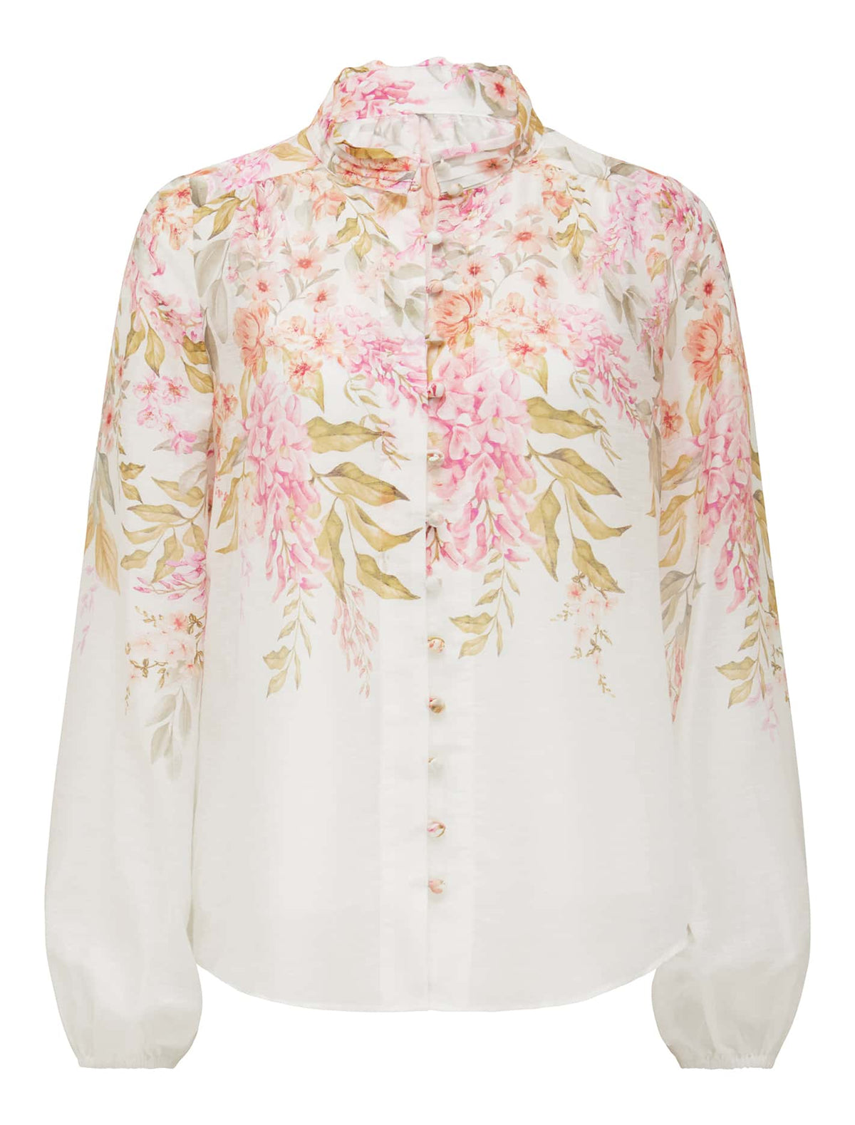 Ellidy Button Down Blouse Conifer Floral Co-ord_mannequin