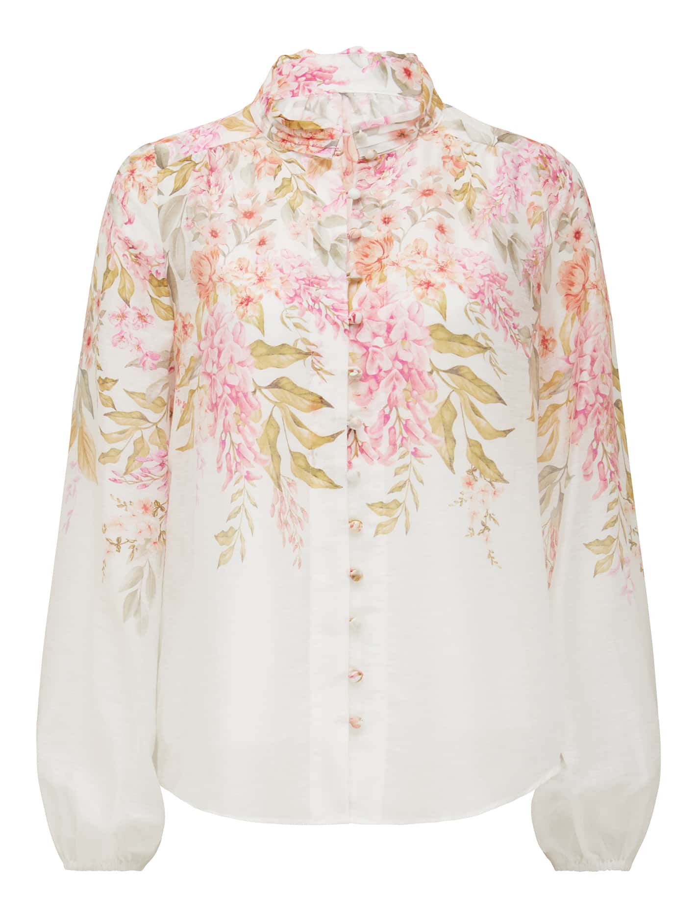 Ellidy Button Down Blouse Conifer Floral Co-ord_mannequin