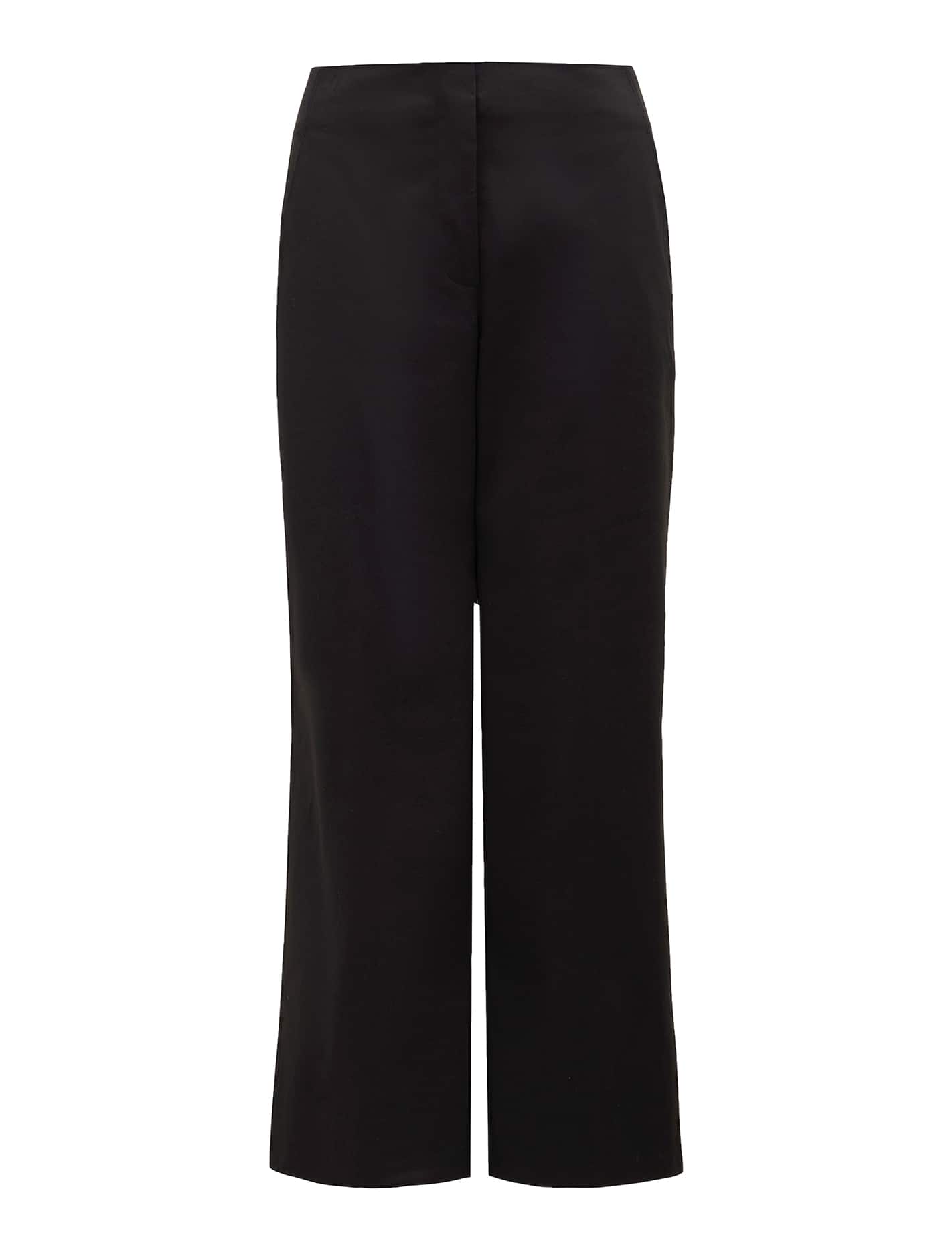 Cassandra Cropped Straight Pant Black_mannequin