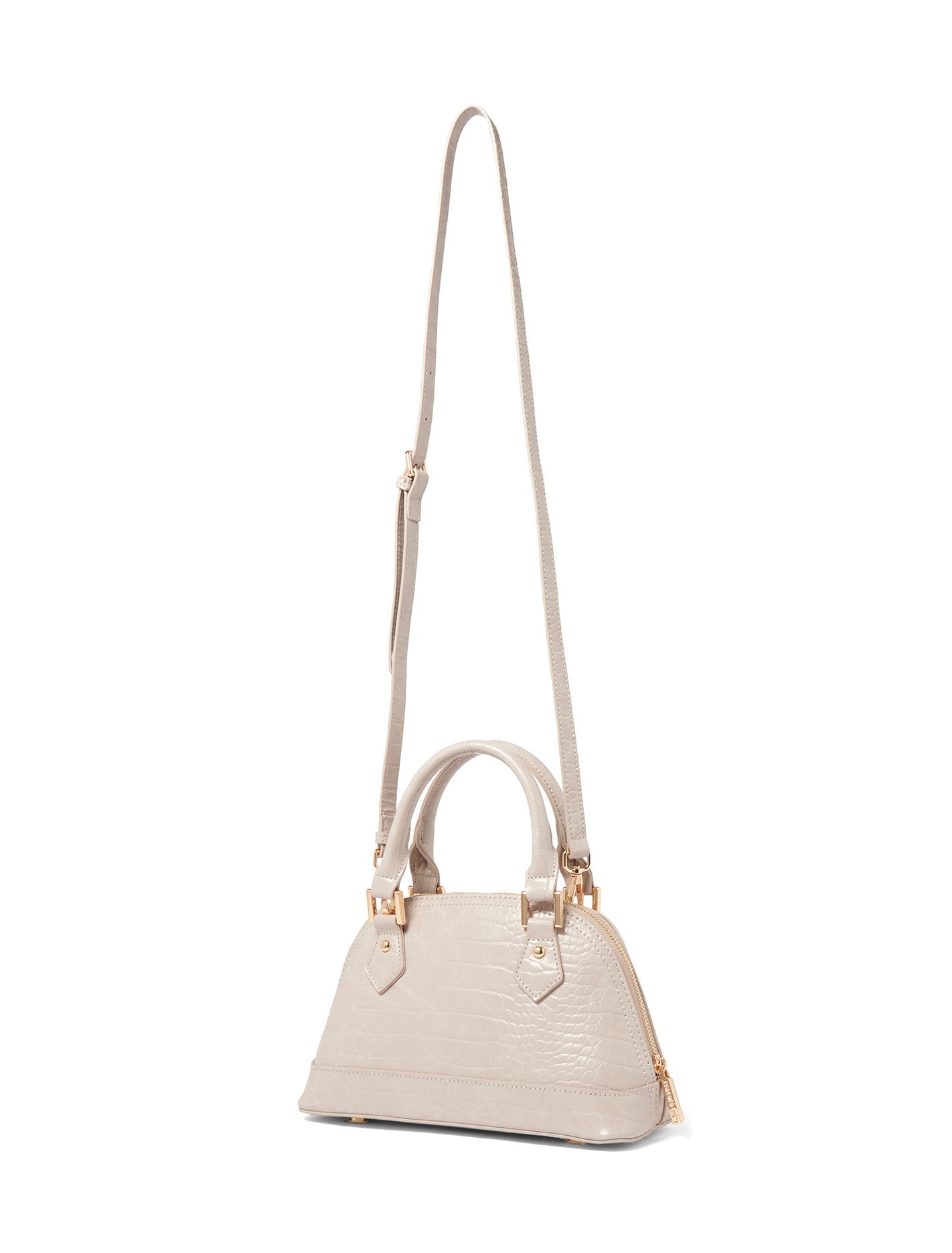 Becky Bowler Bag Grey Croc_mannequin